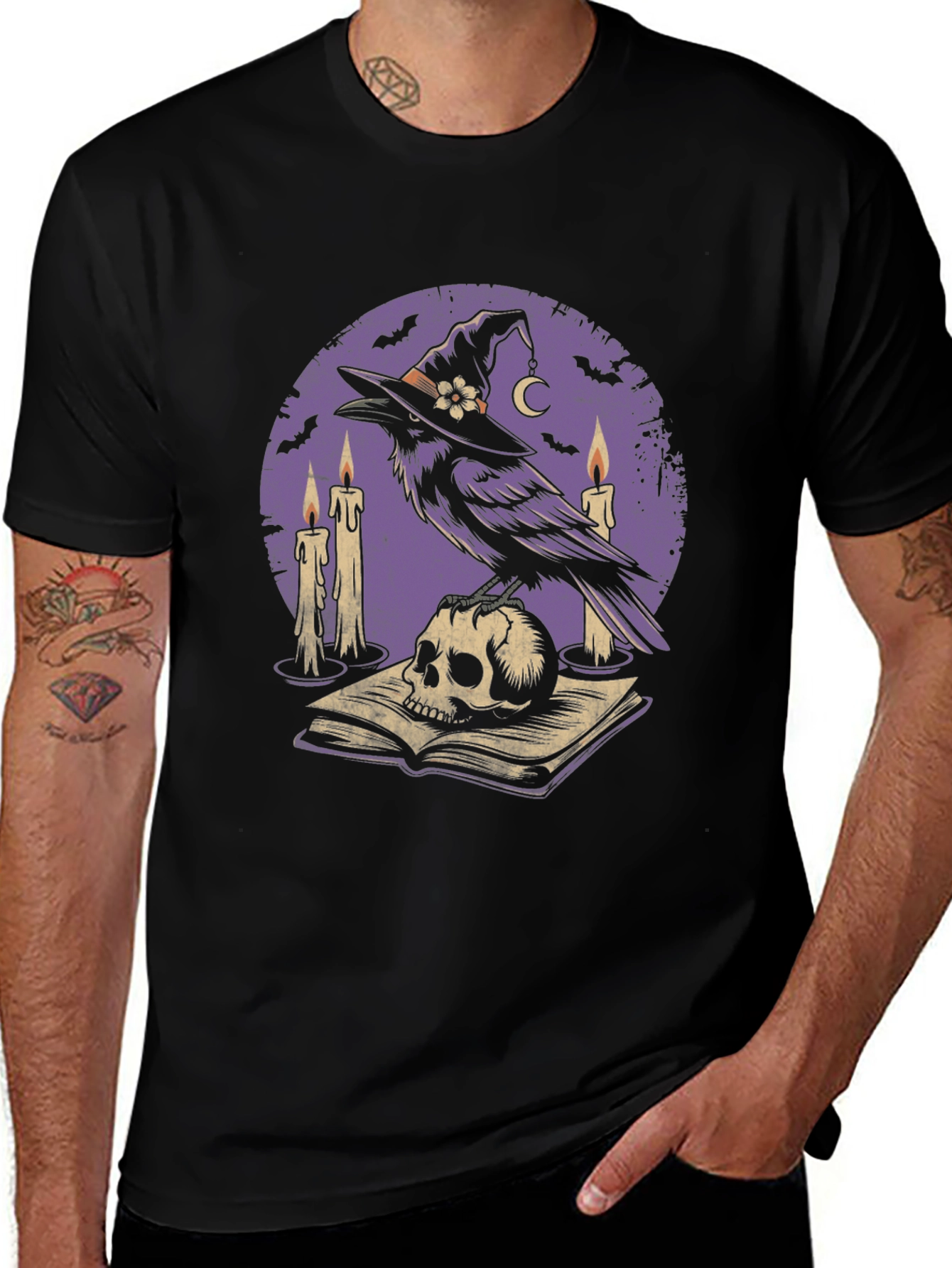 Variant 20 of Witchy Raven T-Shirt | Skull & Magic