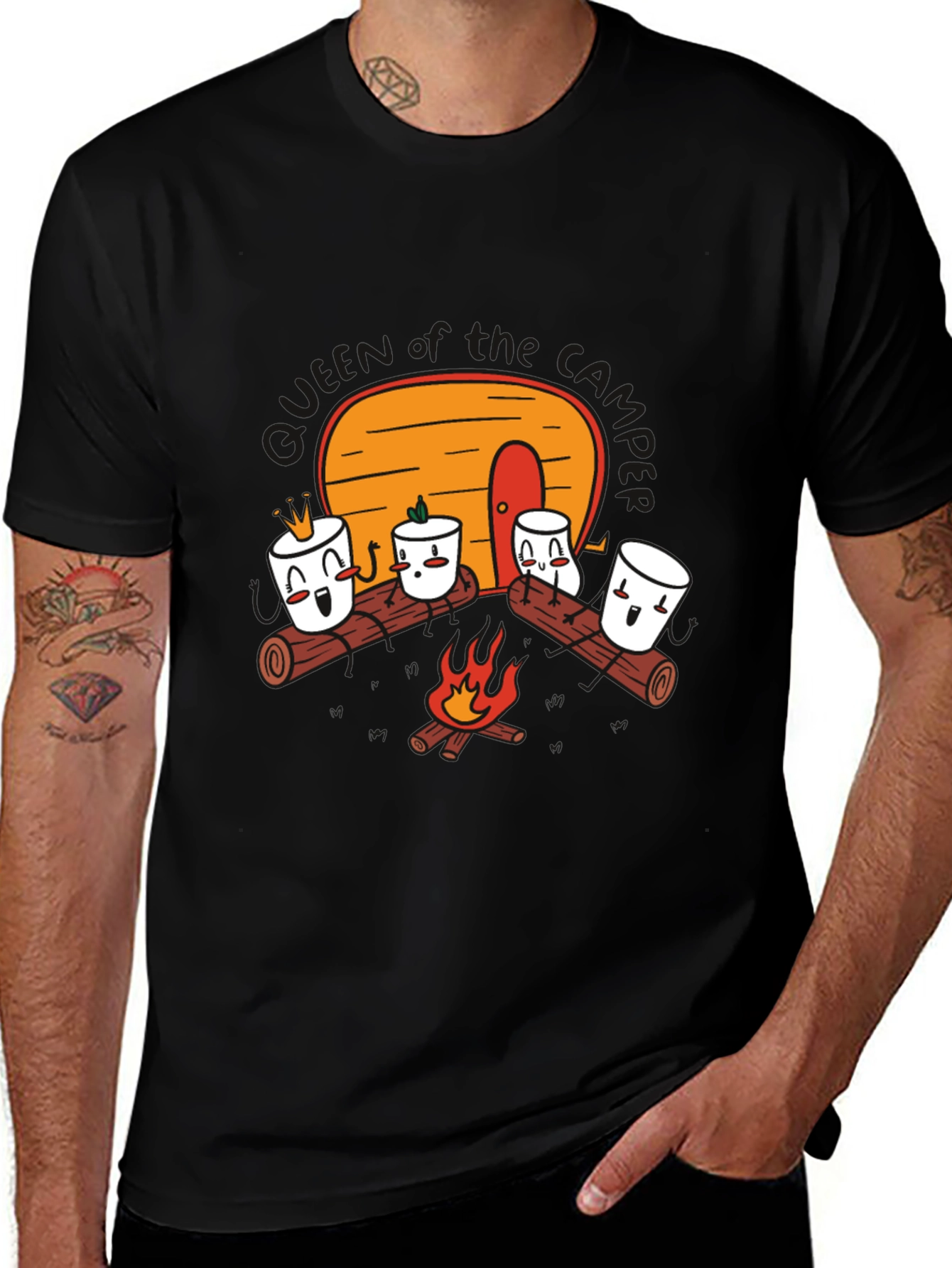 Variant 6 of Marshmallow Campfire Graphic Tee