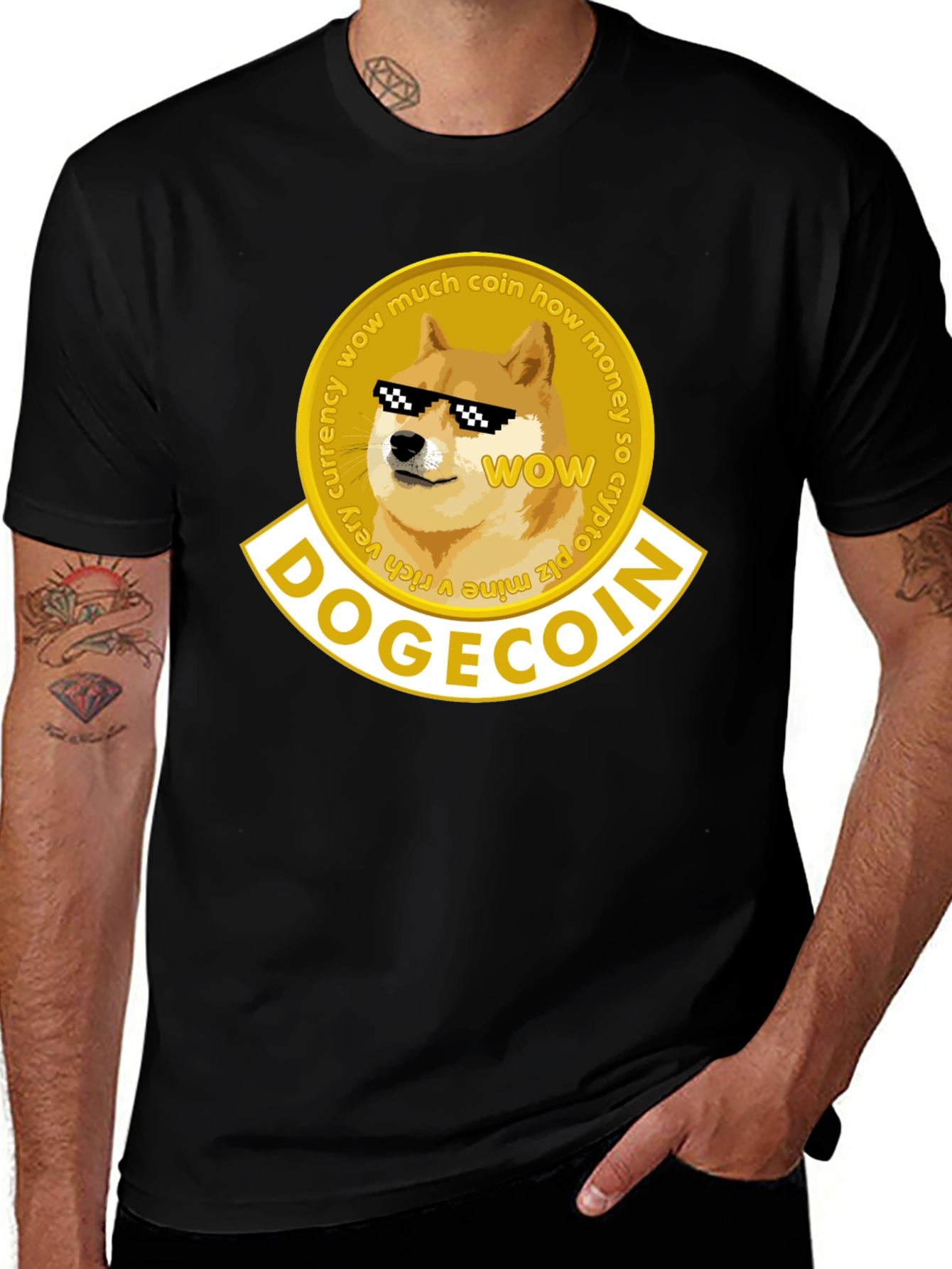 Variant 2 of DogeCoin Meme T-Shirt - Crypto Currency Tee