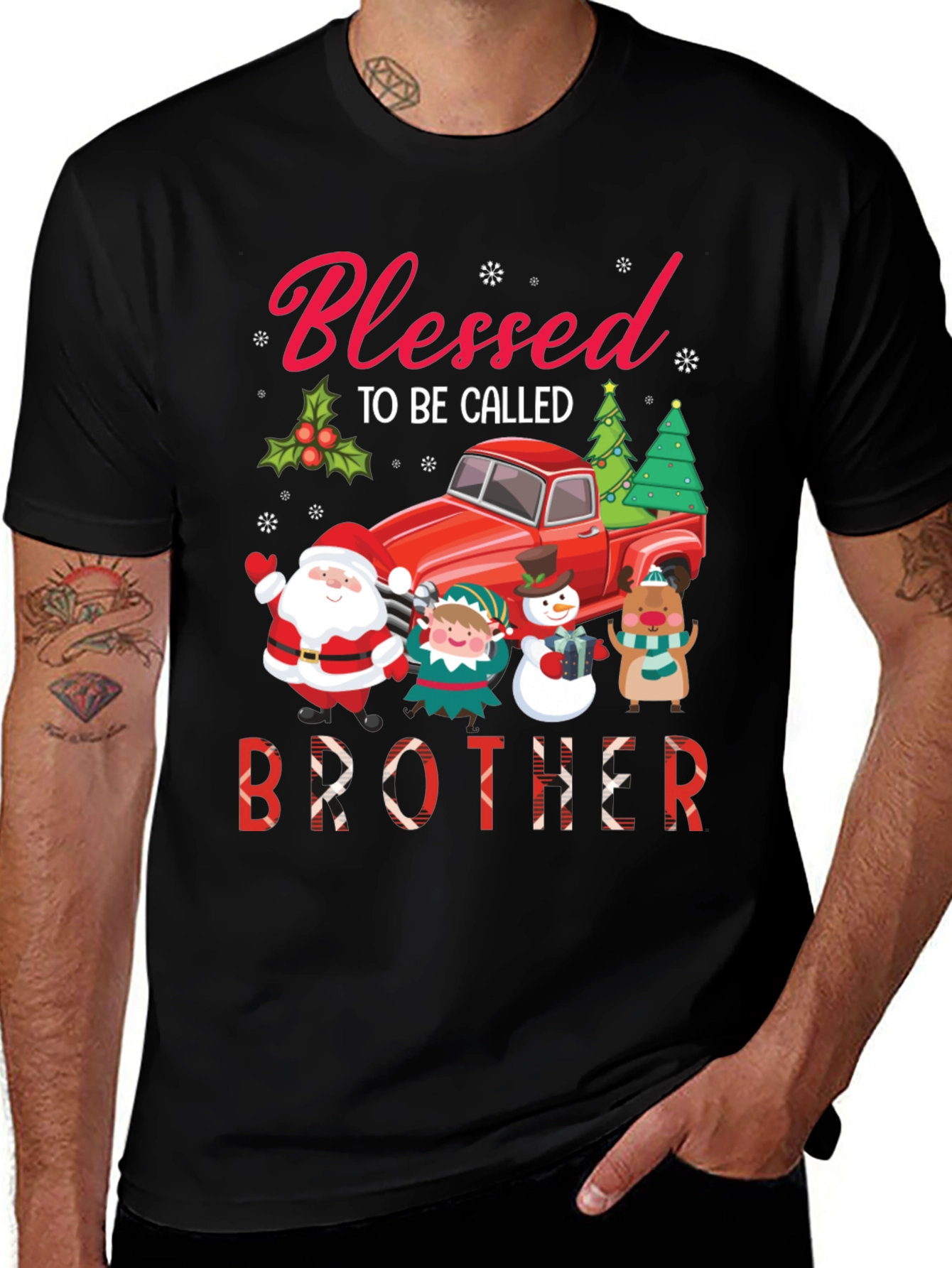 Blessed Brother Christmas Holiday T-Shirt