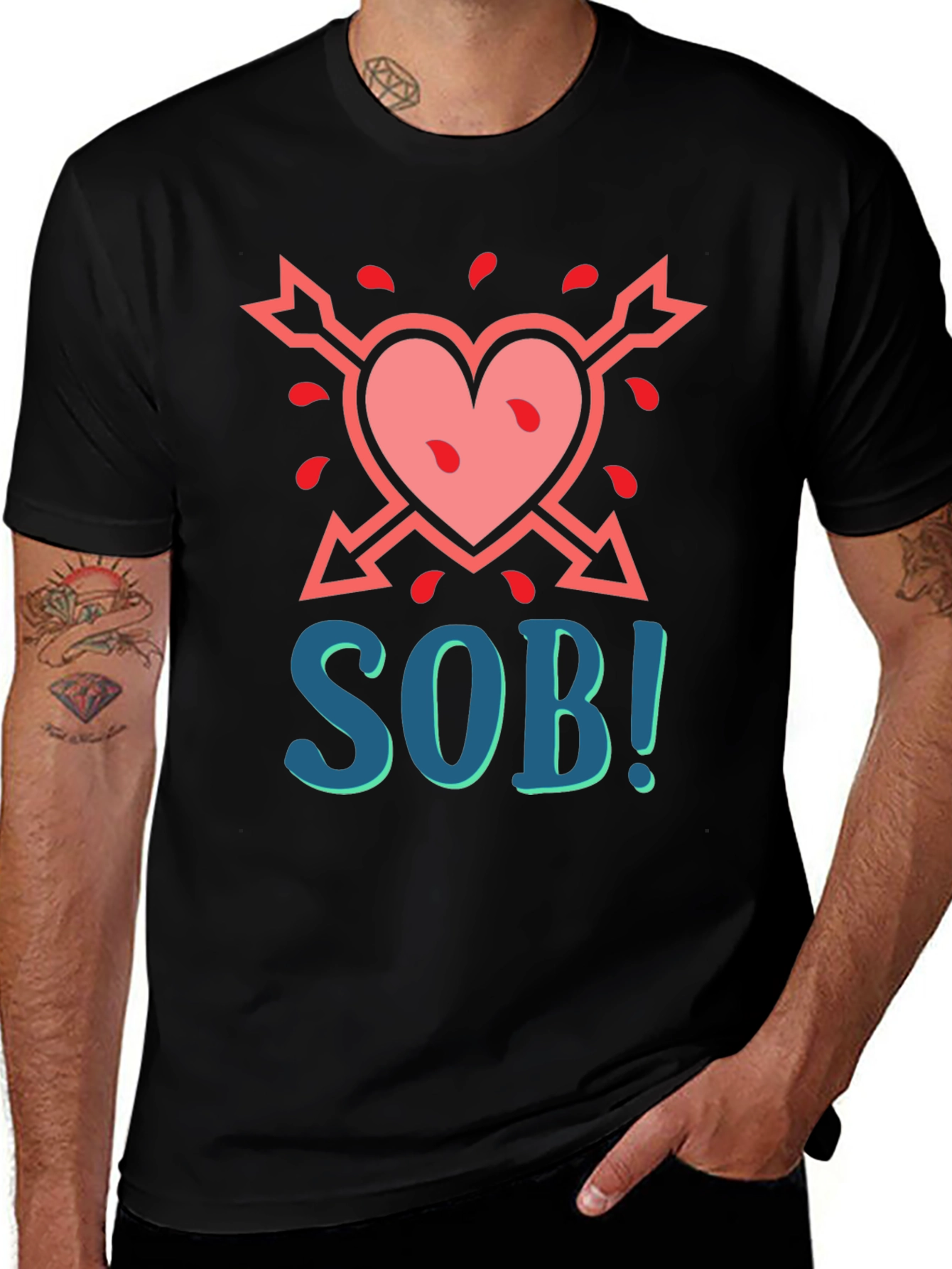 Variant 15 of SOB Heart Arrow Graphic T-Shirt
