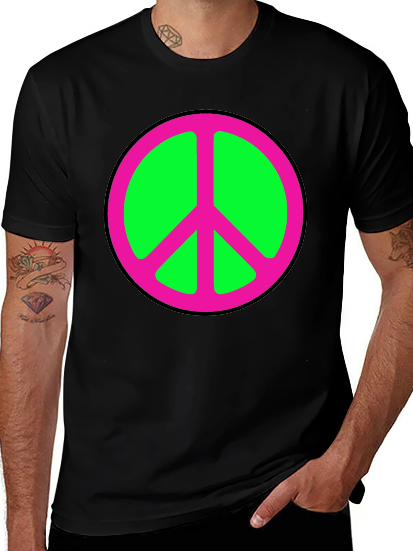 Variant 28 of Peace Sign Graphic Tee