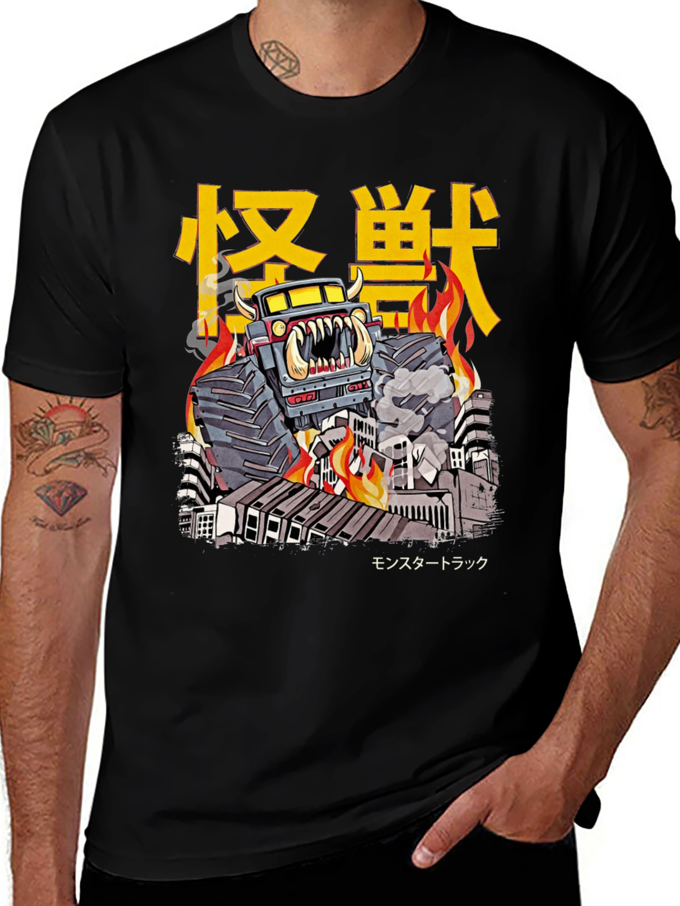 Variant 17 of Monster Truck T-Shirt - Kaiju Style Graphic Tee