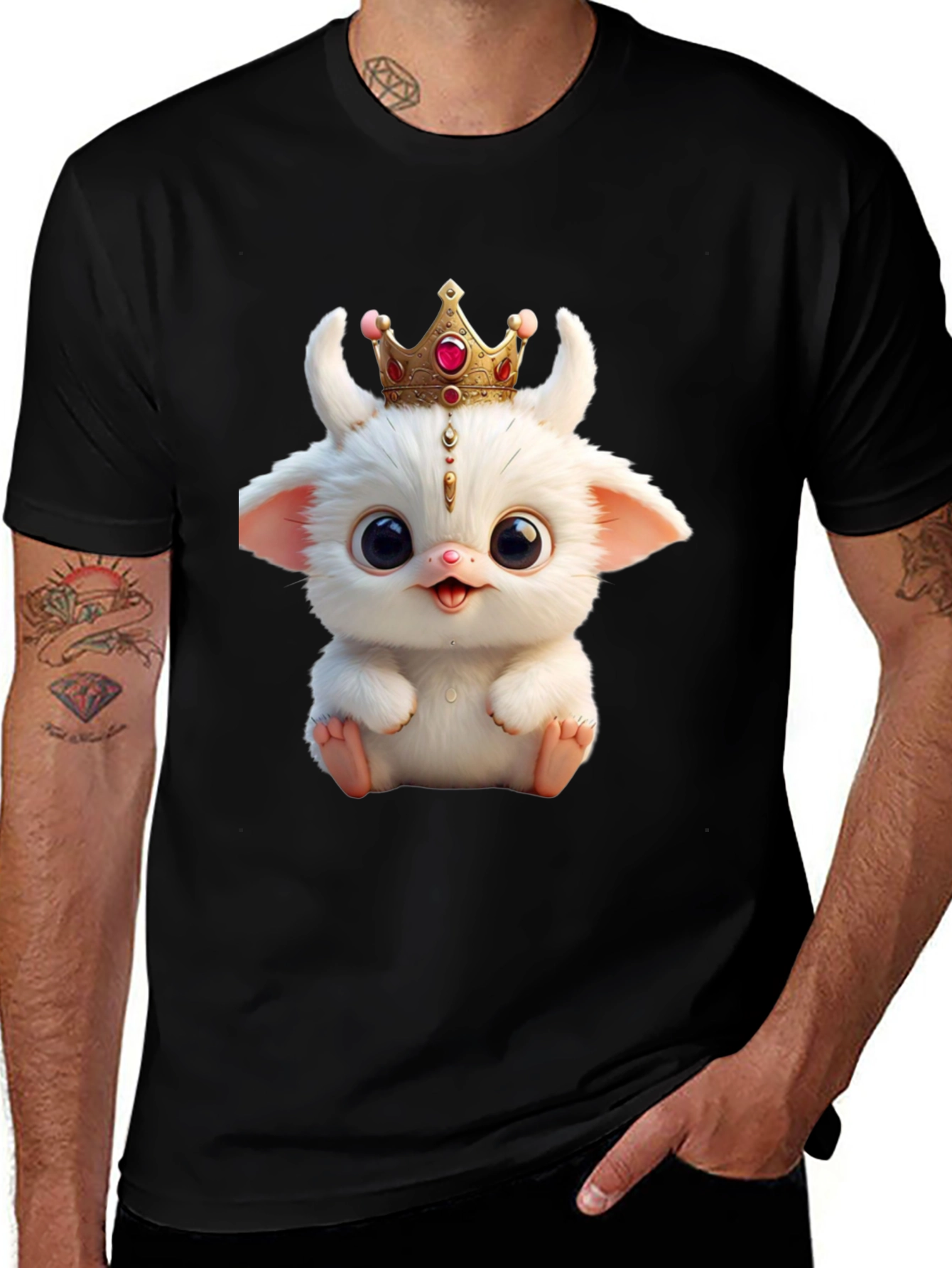 Variant 23 of Cute Monster King Graphic Tee