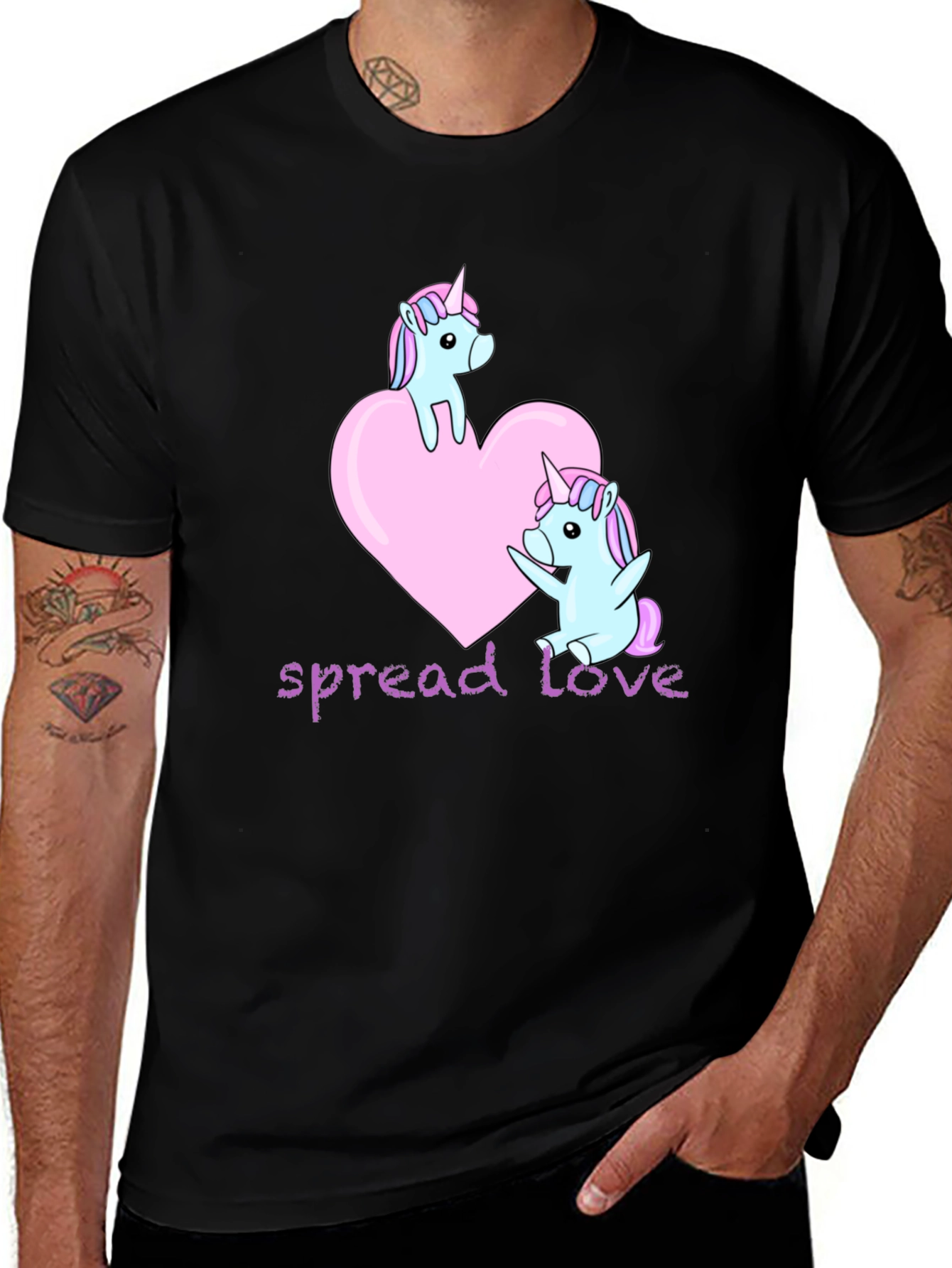 Variant 5 of Unicorn Love Graphic T-Shirt