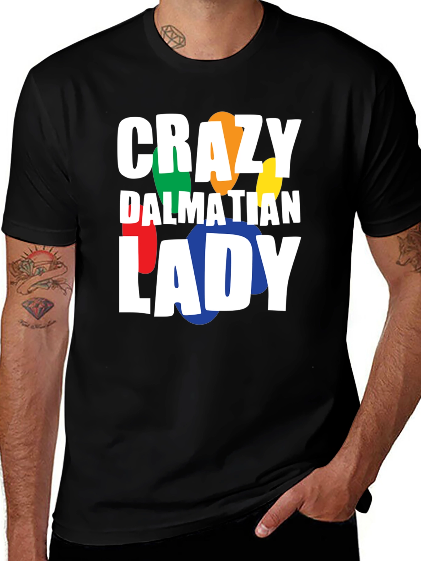 Crazy Dalmatian Lady T-Shirt