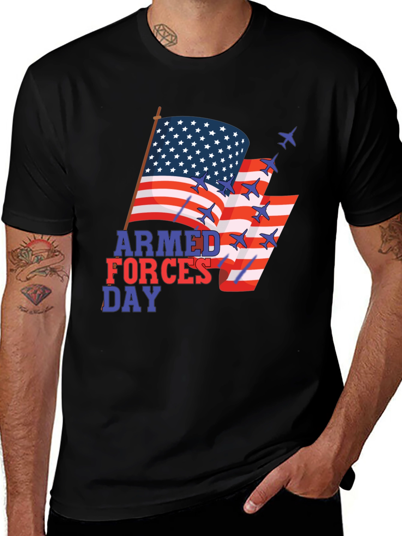 Armed Forces Day Graphic T-Shirt - Patriotic Tee