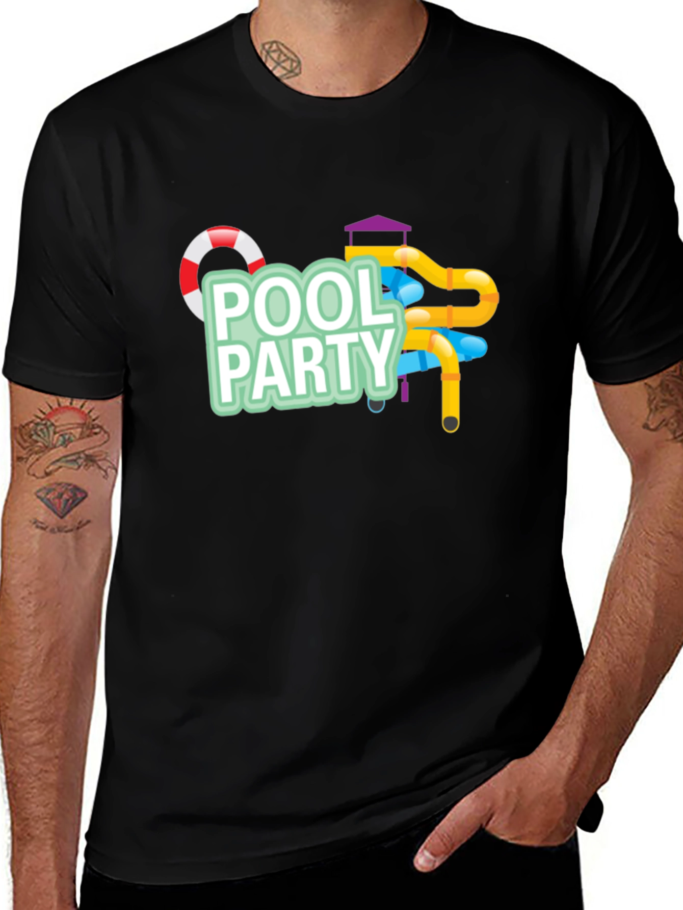Variant 3 of Pool Party Graphic Tee - Summer Vibes