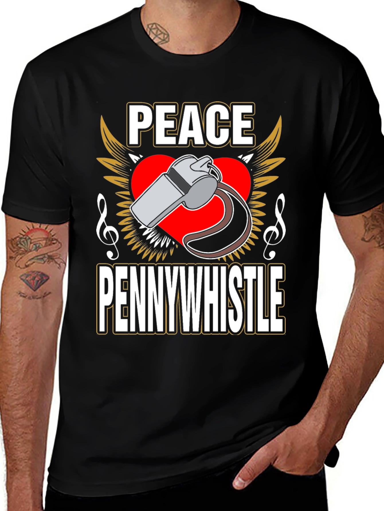 Variant 23 of Peace Pennywhistle T-Shirt