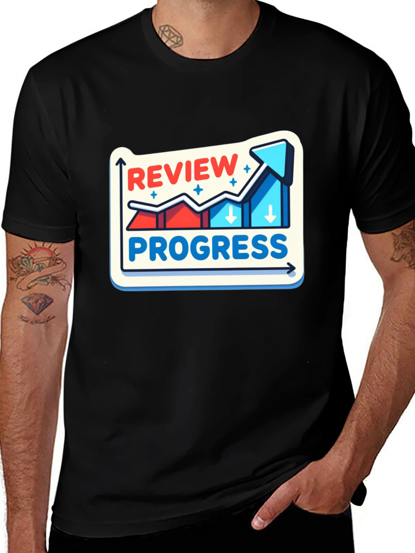 Variant 15 of Review Progress Graphic Tee - Stylish Comfort