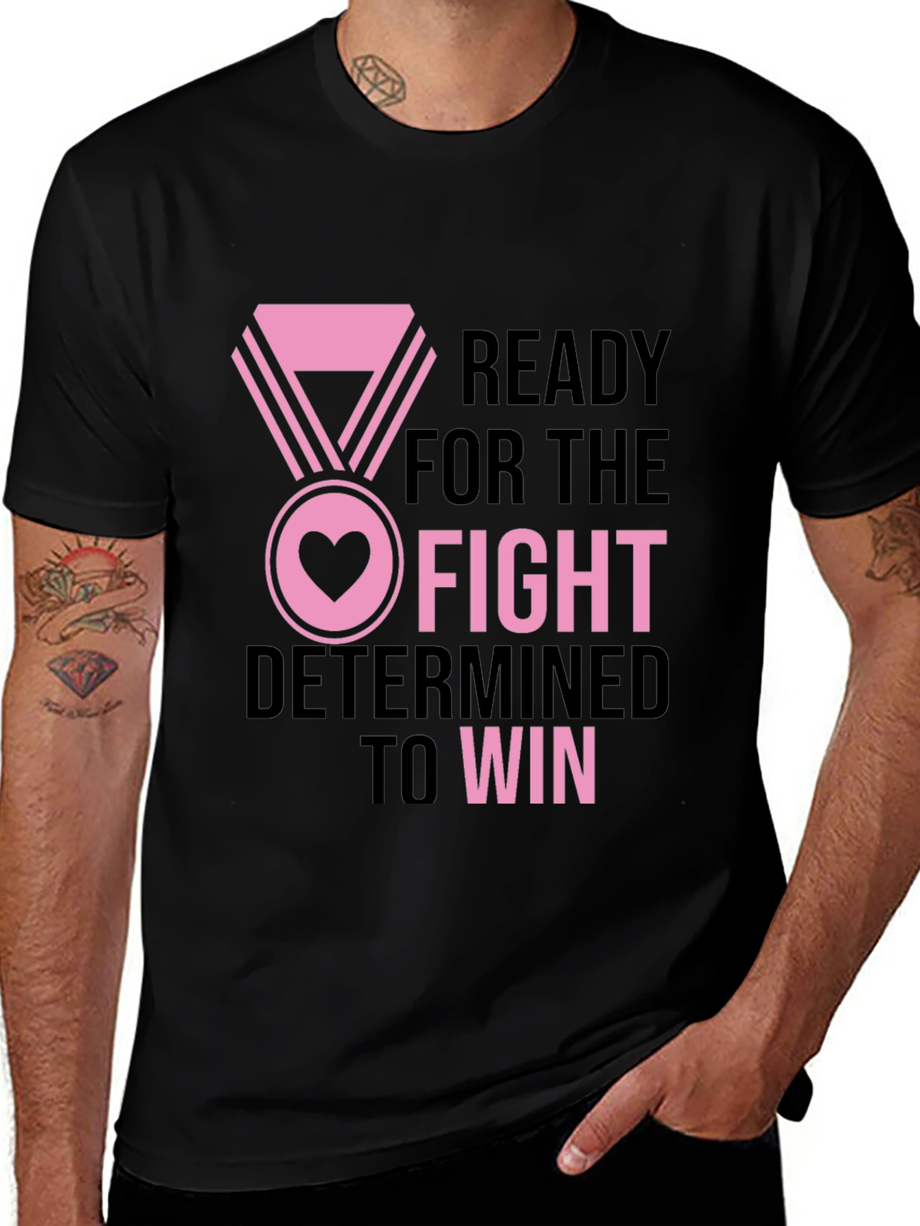 Variant 30 of Fight To Win Breast Cancer Awareness T-Shirt
