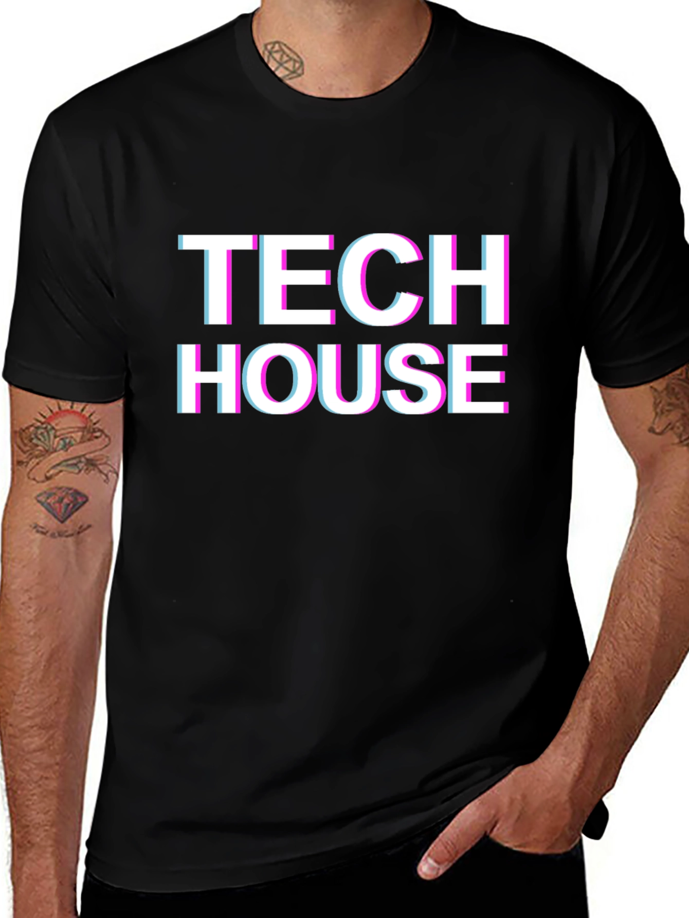 Variant 5 of Tech House Glitch T-Shirt