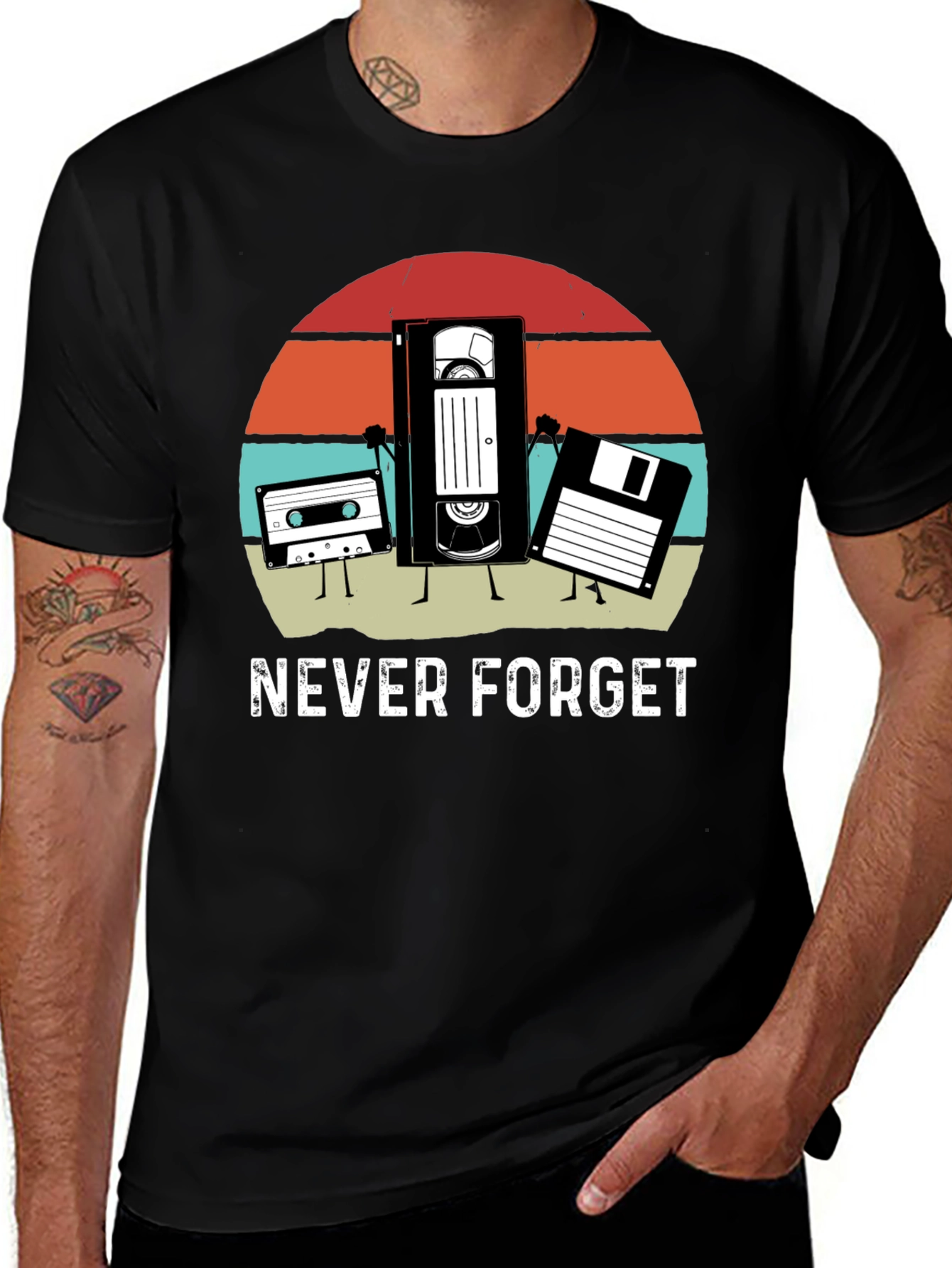 Variant 27 of Retro Tech T-Shirt - Never Forget Vintage Media