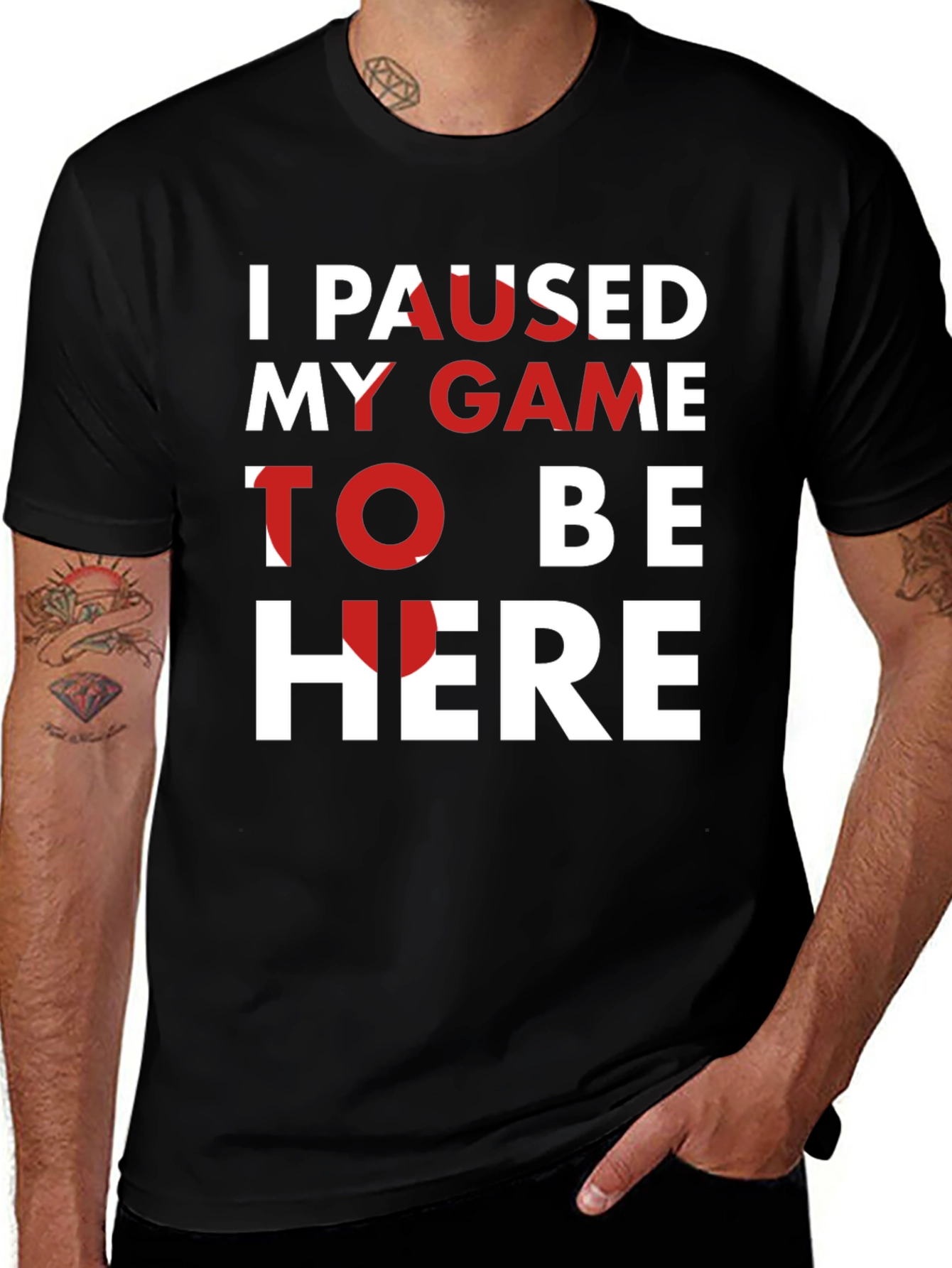 Variant 12 of I Paused My Game T-Shirt - Gamer Tee