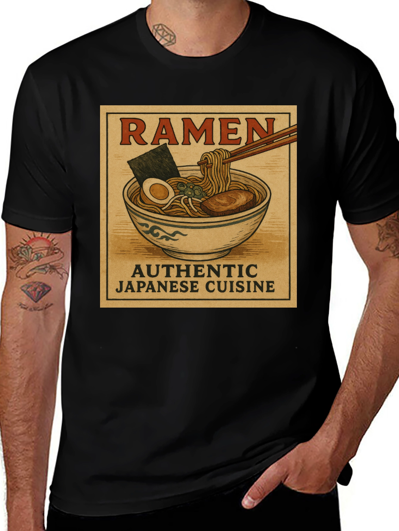 Variant 7 of Ramen Authentic Japanese Cuisine T-Shirt
