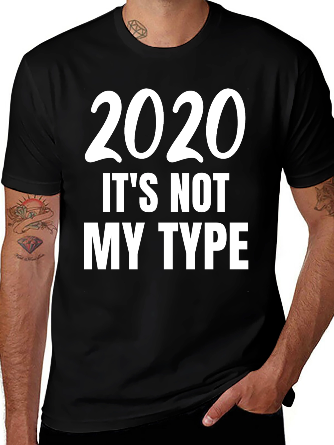 Variant 28 of 2020 It's Not My Type Graphic T-Shirt