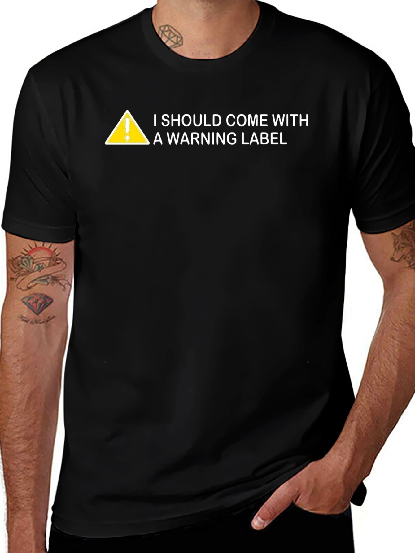 Variant 18 of Warning Label Graphic Novelty T-Shirt