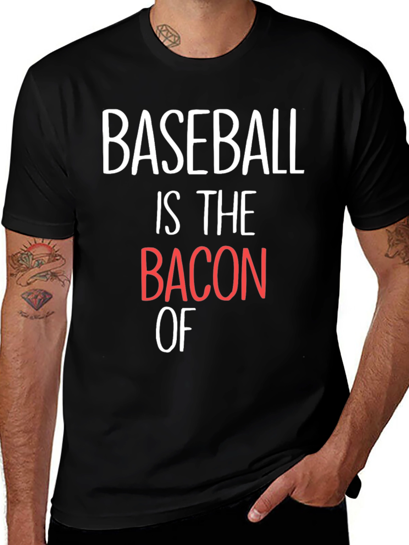 Variant 14 of Baseball Is The Bacon Of T-Shirt
