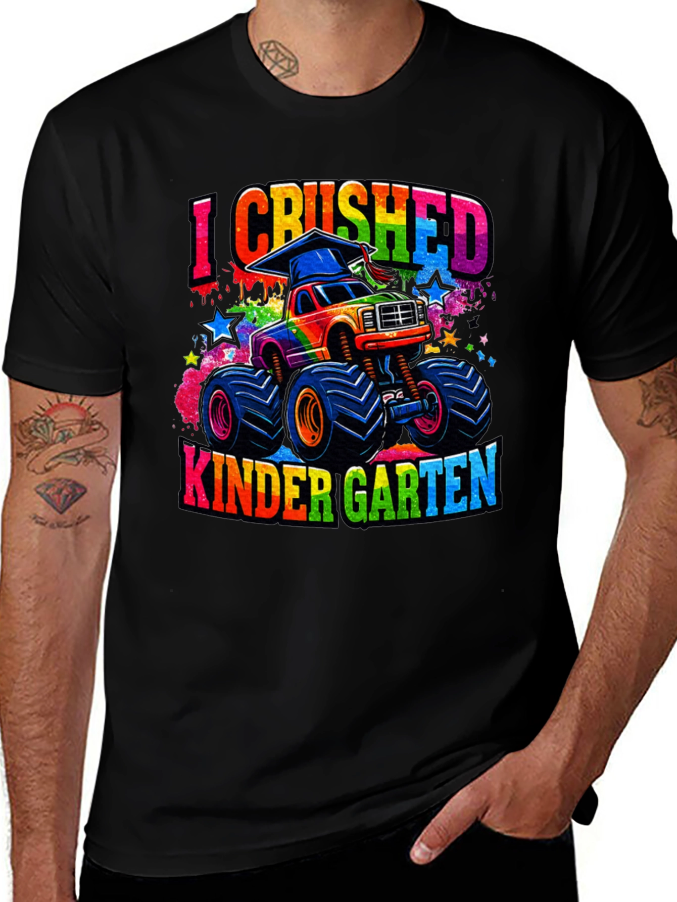 Variant 22 of I Crushed Kindergarten Monster Truck Graduation T-Shirt