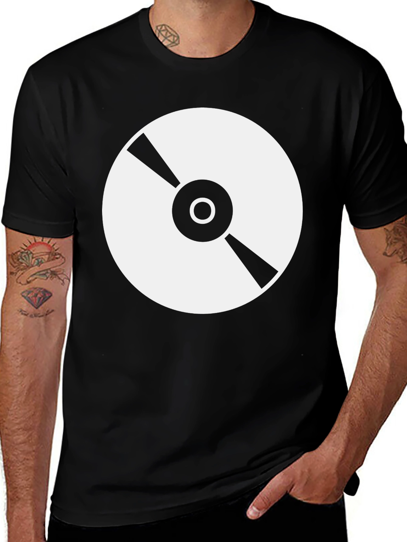 Variant 27 of Retro Vinyl Record Graphic T-Shirt