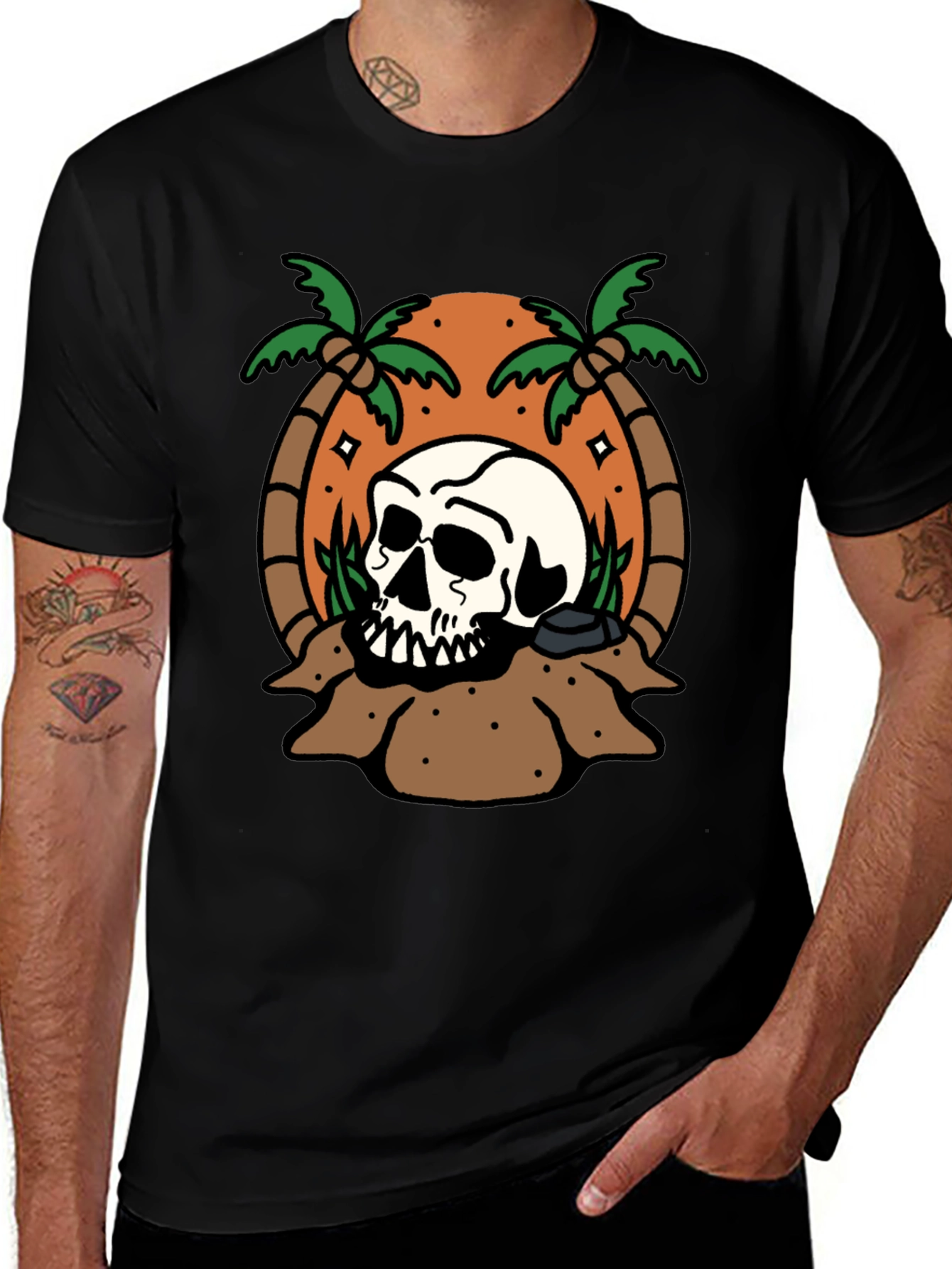 Variant 27 of Skull Island Graphic T-Shirt - Black