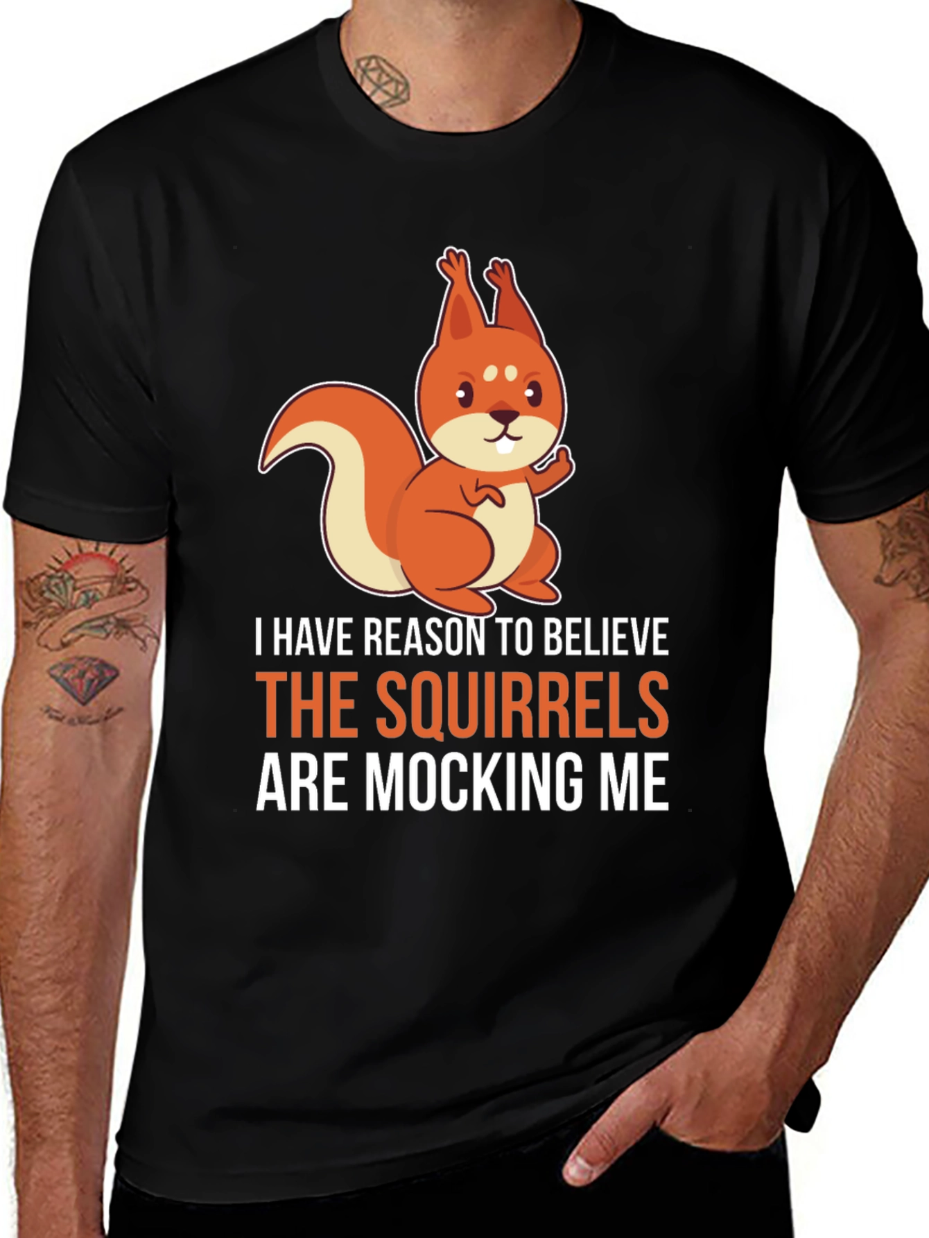 Variant 2 of Squirrels Mocking Me Graphic T-Shirt