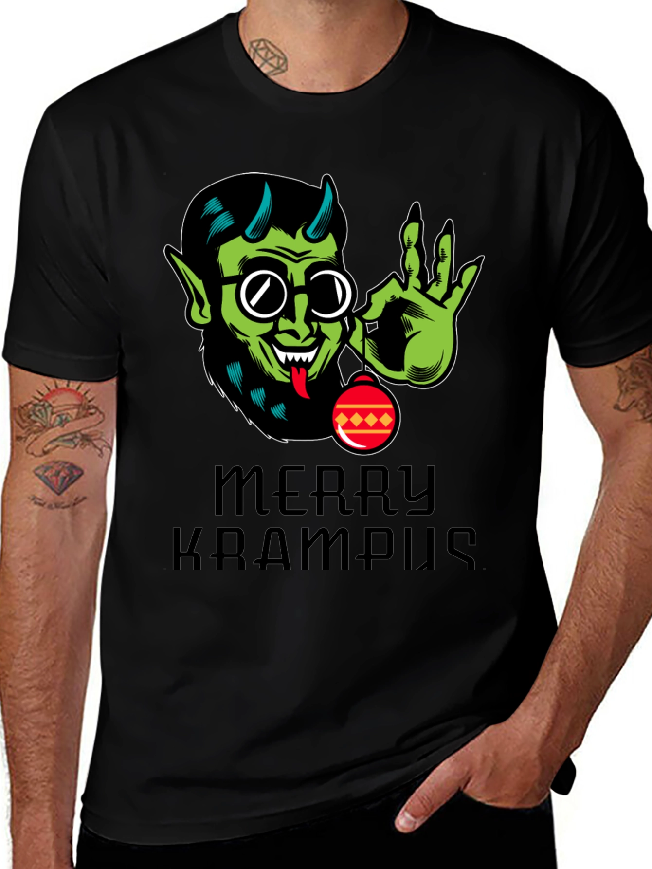 Merry Krampus T-Shirt - Holiday Humor