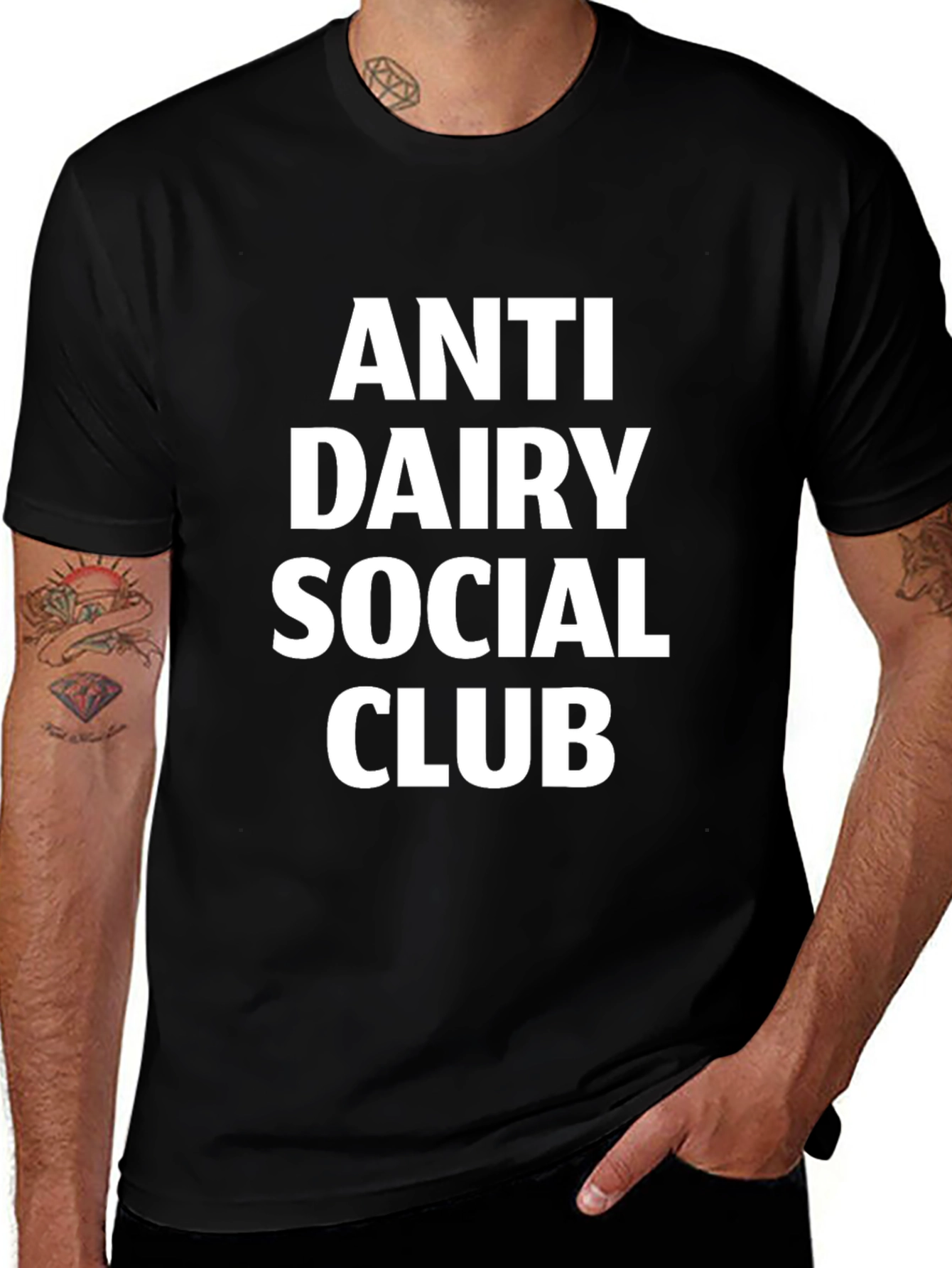 Variant 10 of Anti Dairy Social Club Black T-Shirt