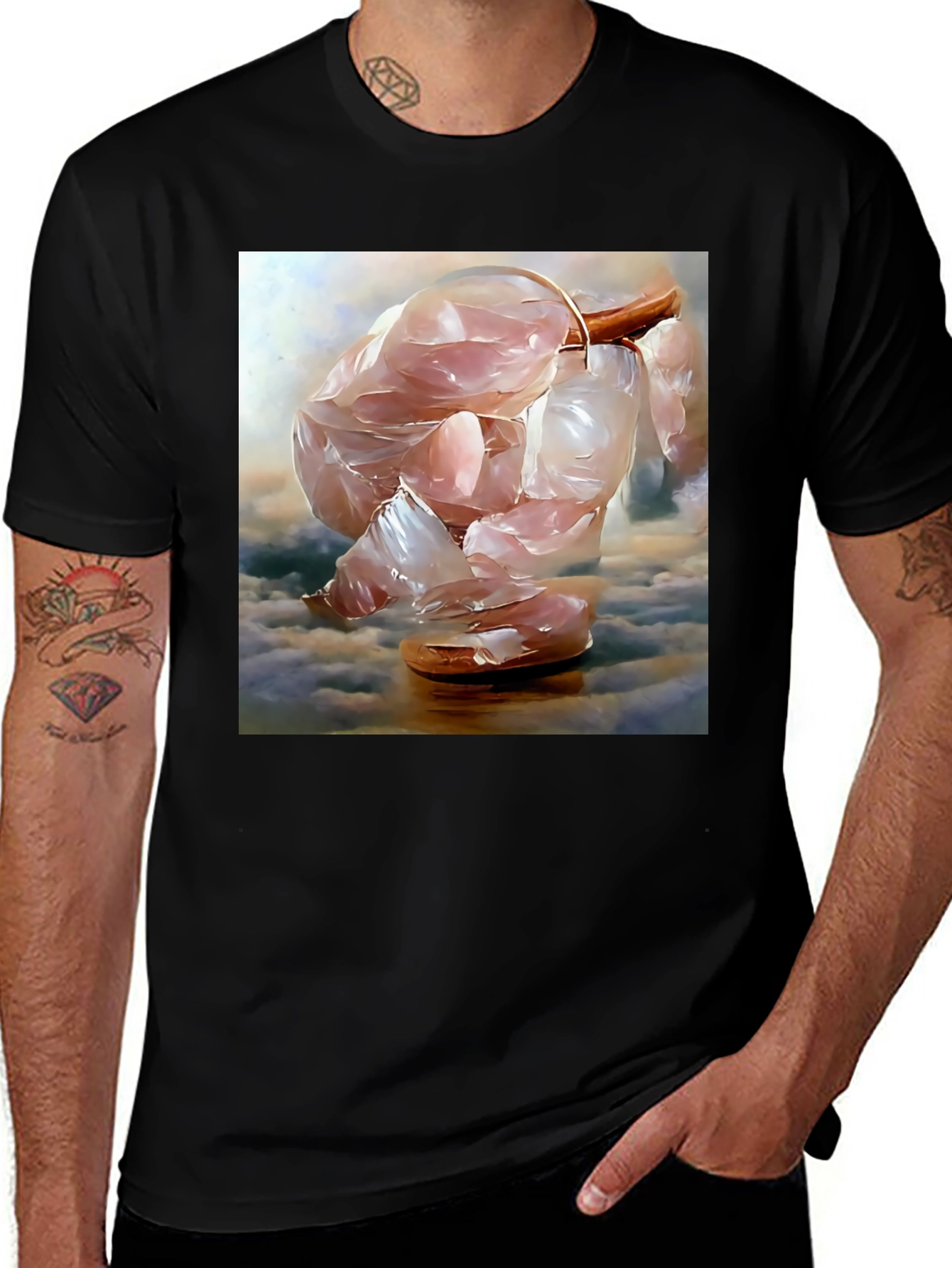 Variant 30 of Surreal Floating Meat Abstract Graphic T-Shirt