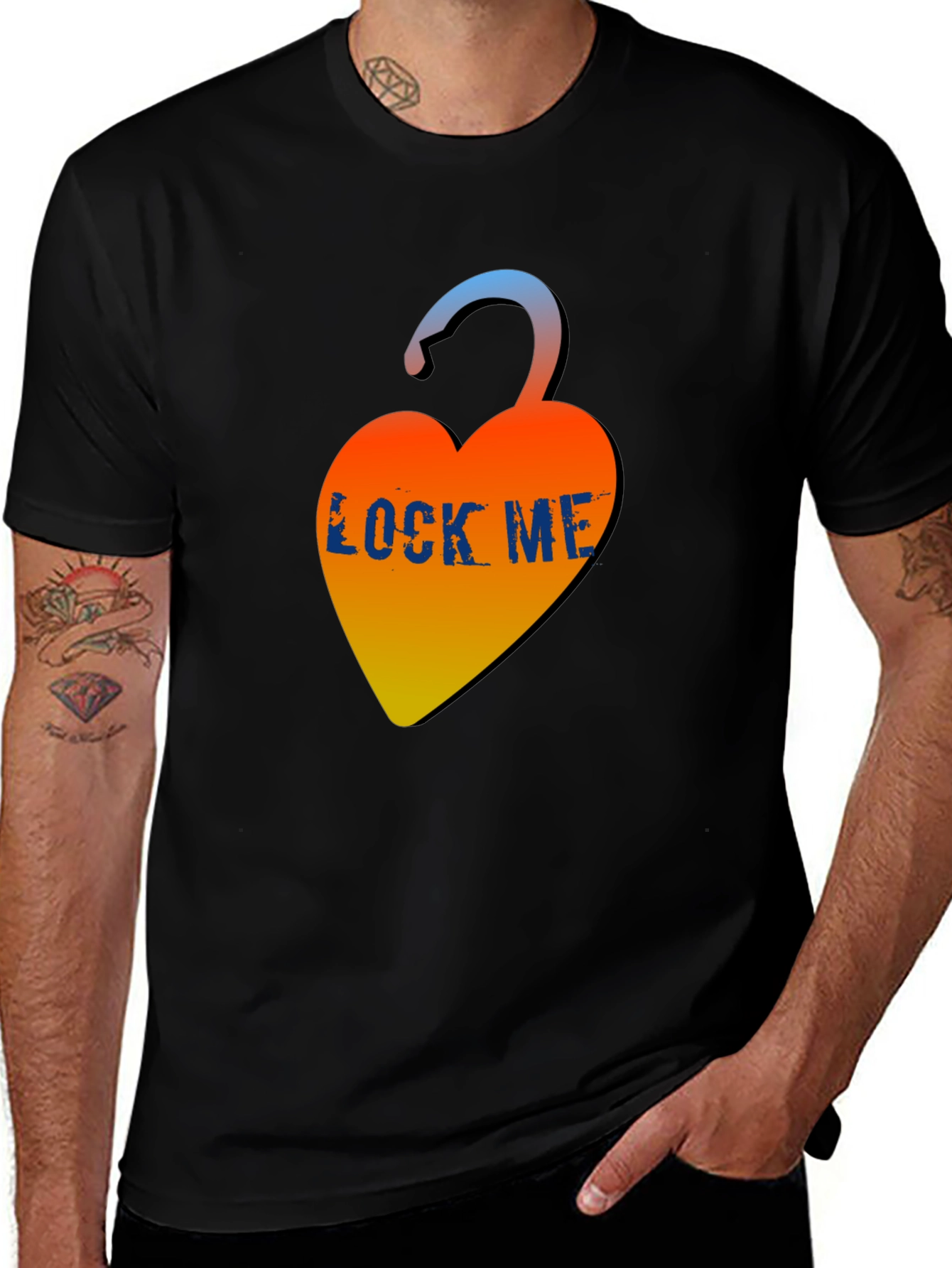 Variant 11 of Heart Lock Me T-Shirt - Express Your Affection!