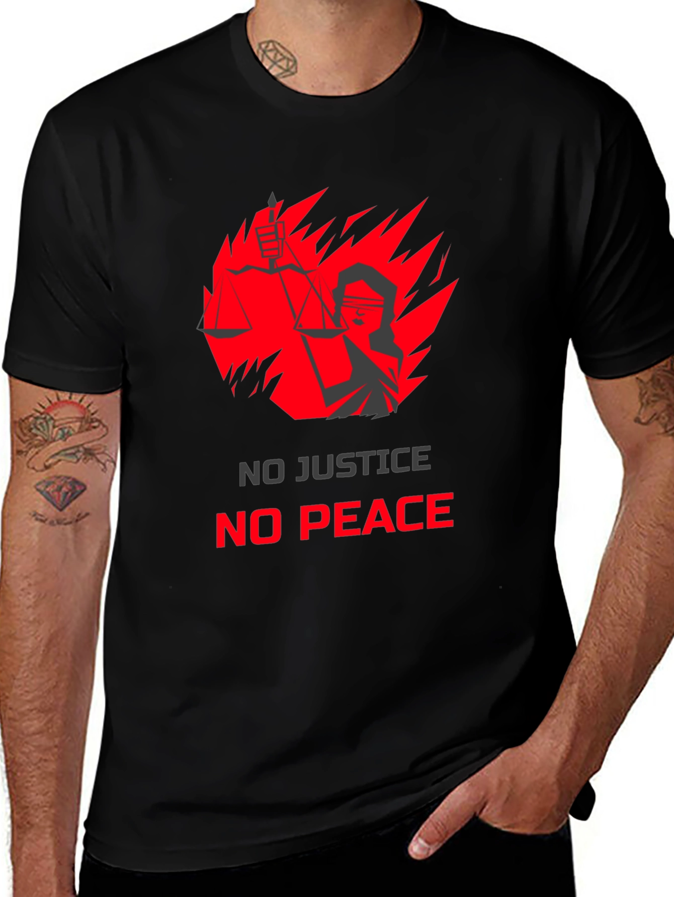 No Justice No Peace Graphic Tee