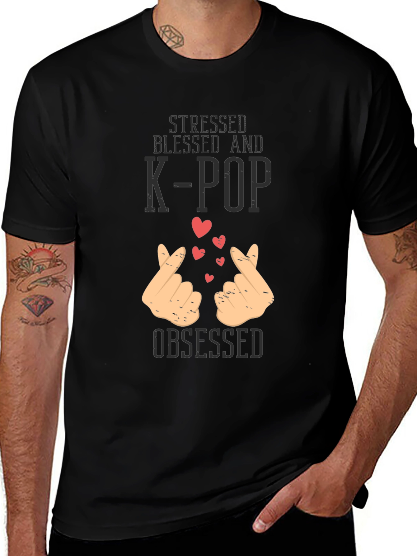 Variant 12 of K-Pop Obsessed Graphic Tee