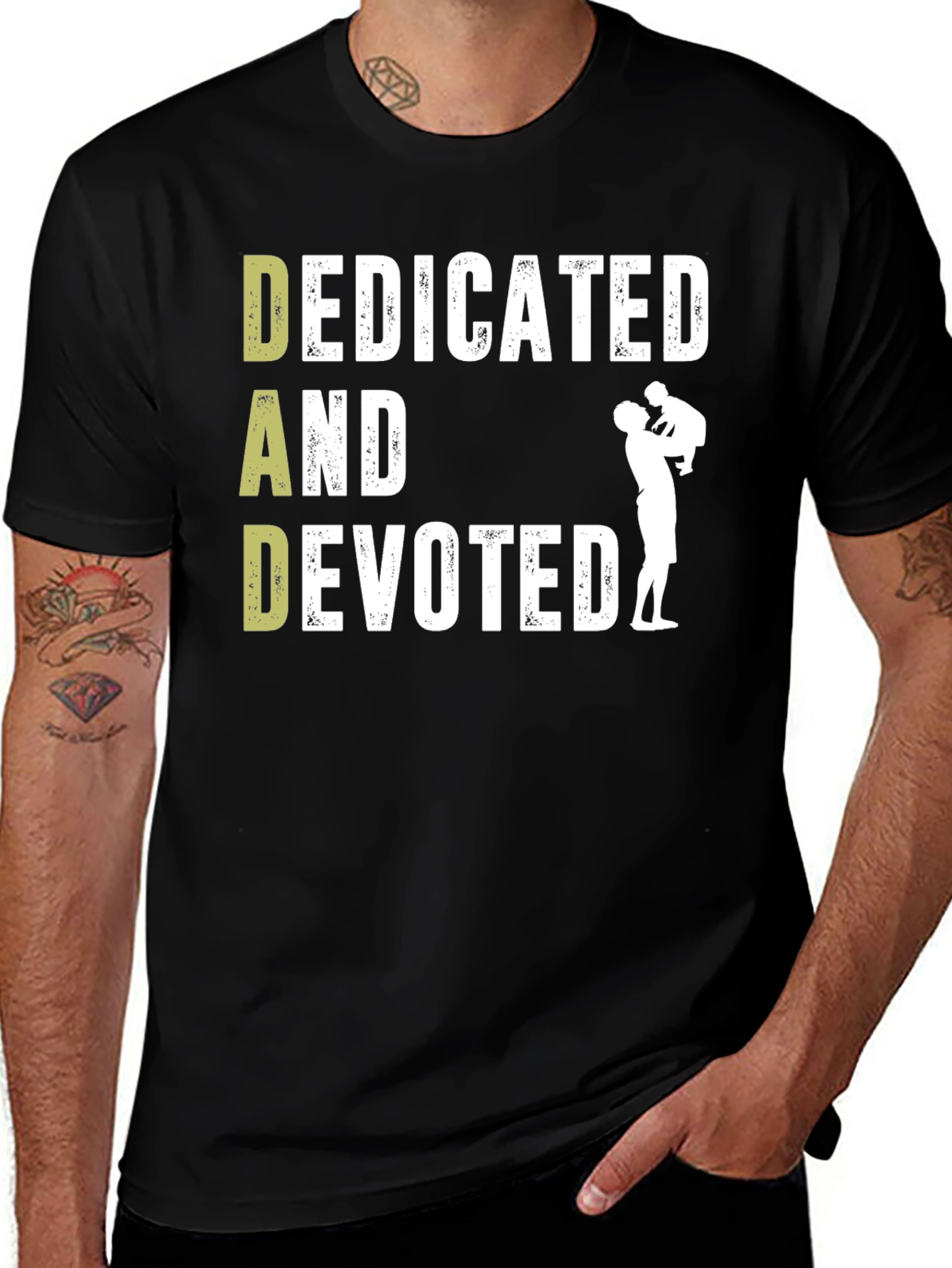 Variant 26 of Dedicated Dad T-Shirt - Father's Day Gift
