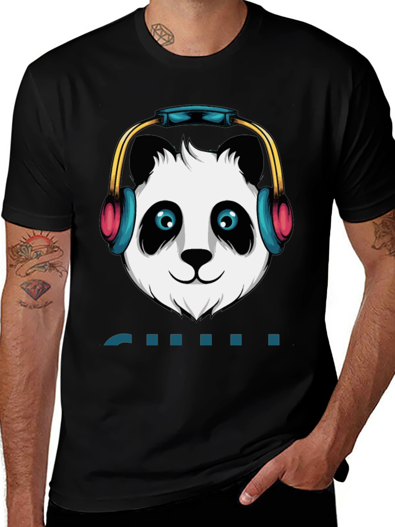 Variant 25 of Panda DJ Graphic T-Shirt - Cool Casual Style