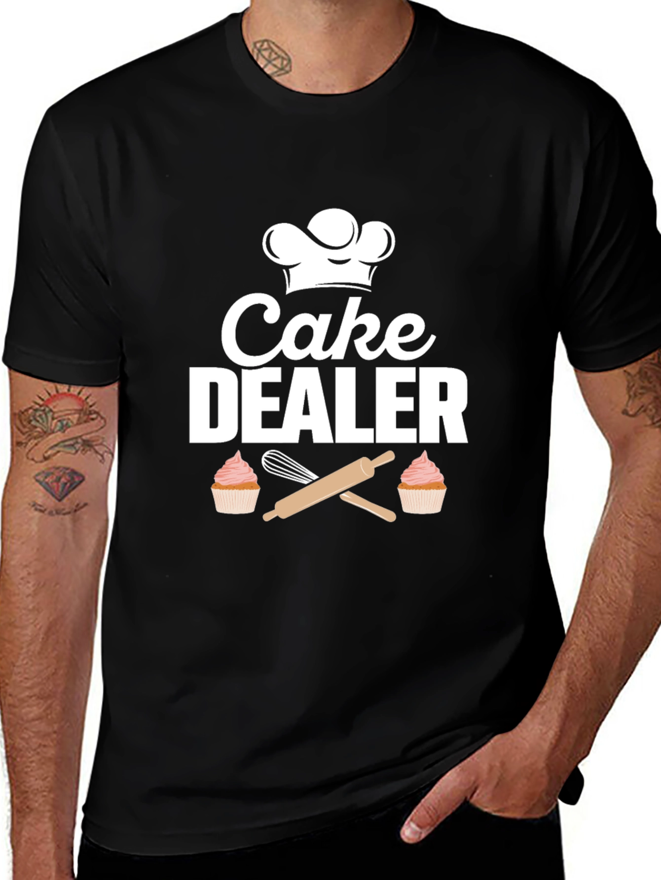 Variant 24 of Cake Dealer T-Shirt - Funny Baking Tee for Bakers