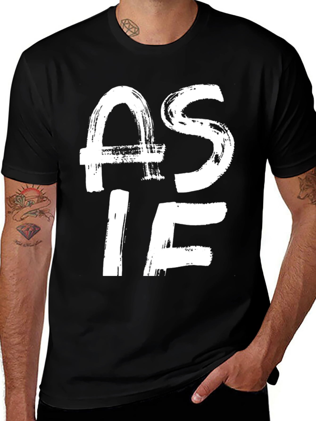 Variant 12 of As If Graphic Tee - Black T-Shirt