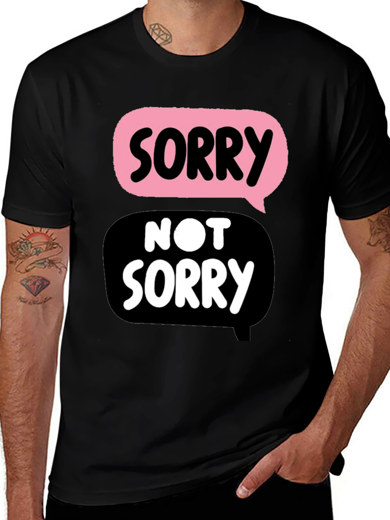 Funny "Sorry Not Sorry" Graphic Tee