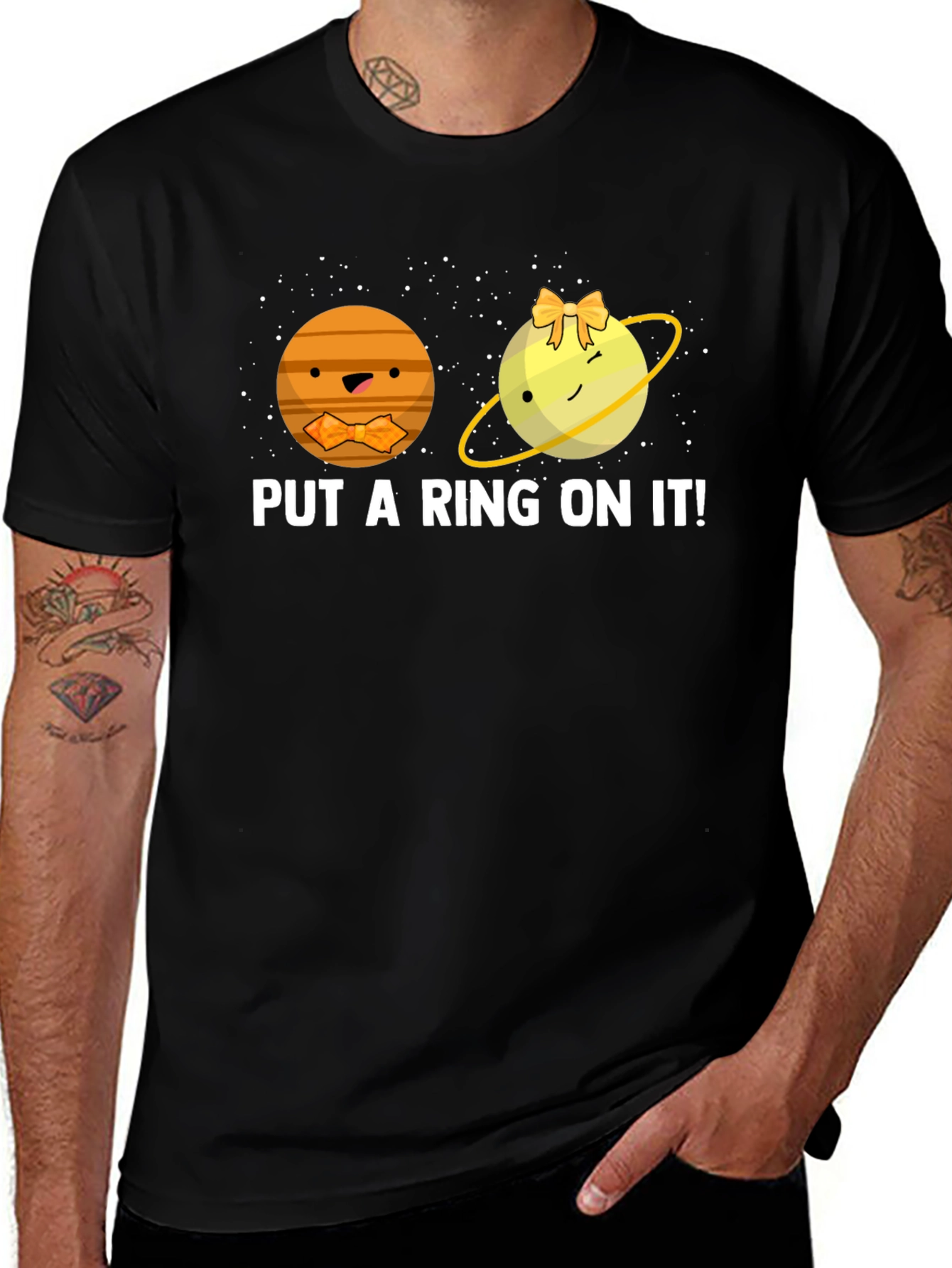 Variant 21 of Put a Ring on It Planet Graphic Tee