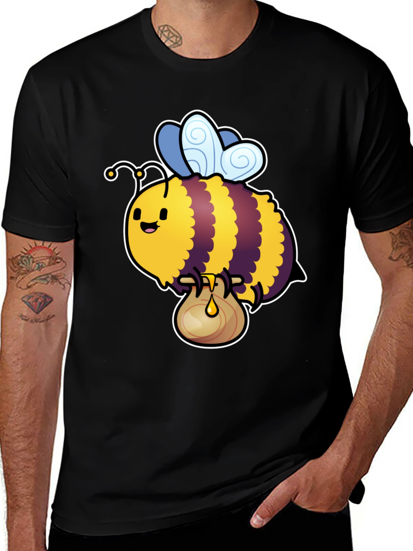 Variant 8 of Cute Bee Cartoon T-Shirt