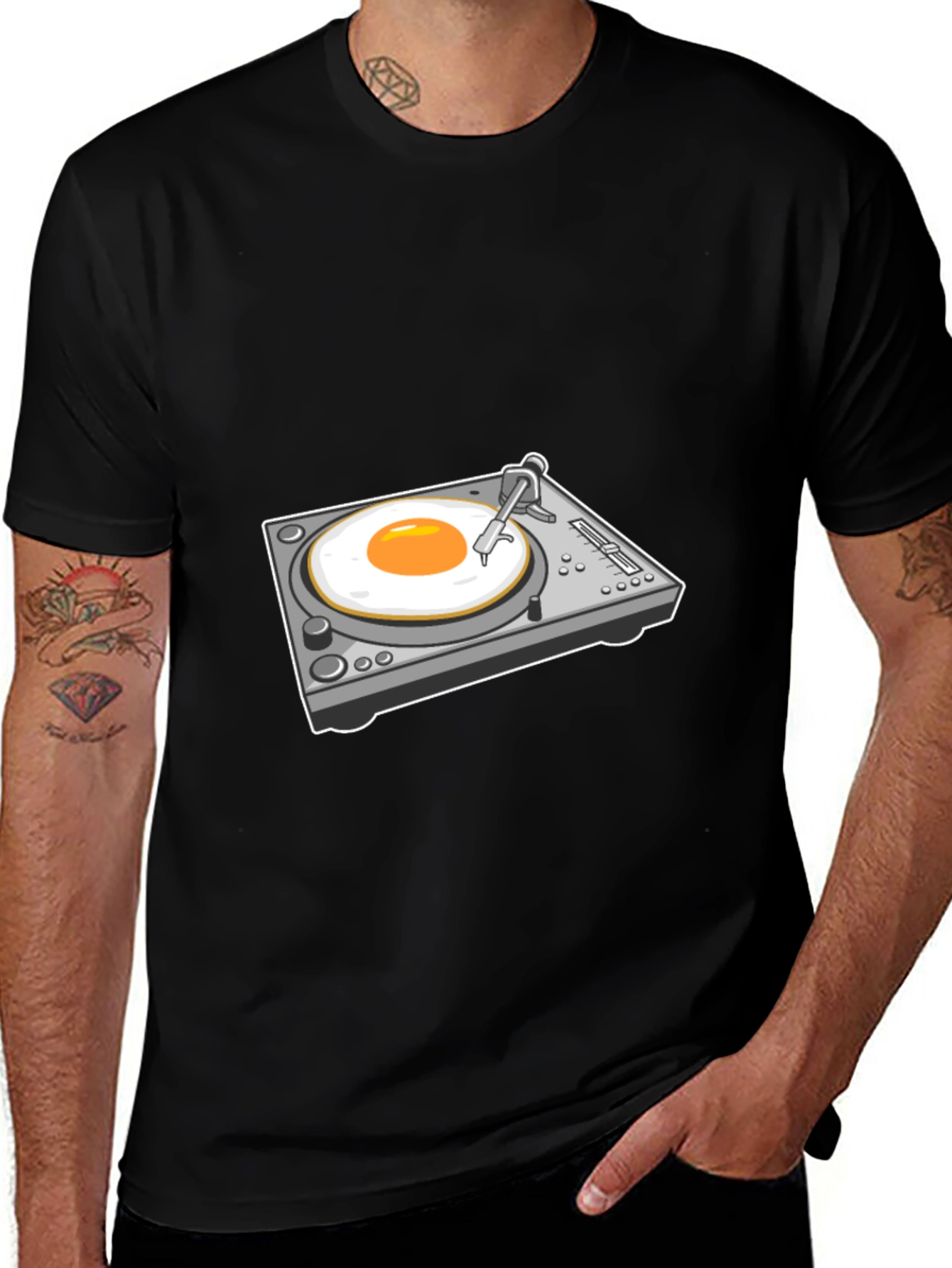 Variant 18 of Egg-cellent Turntable T-Shirt