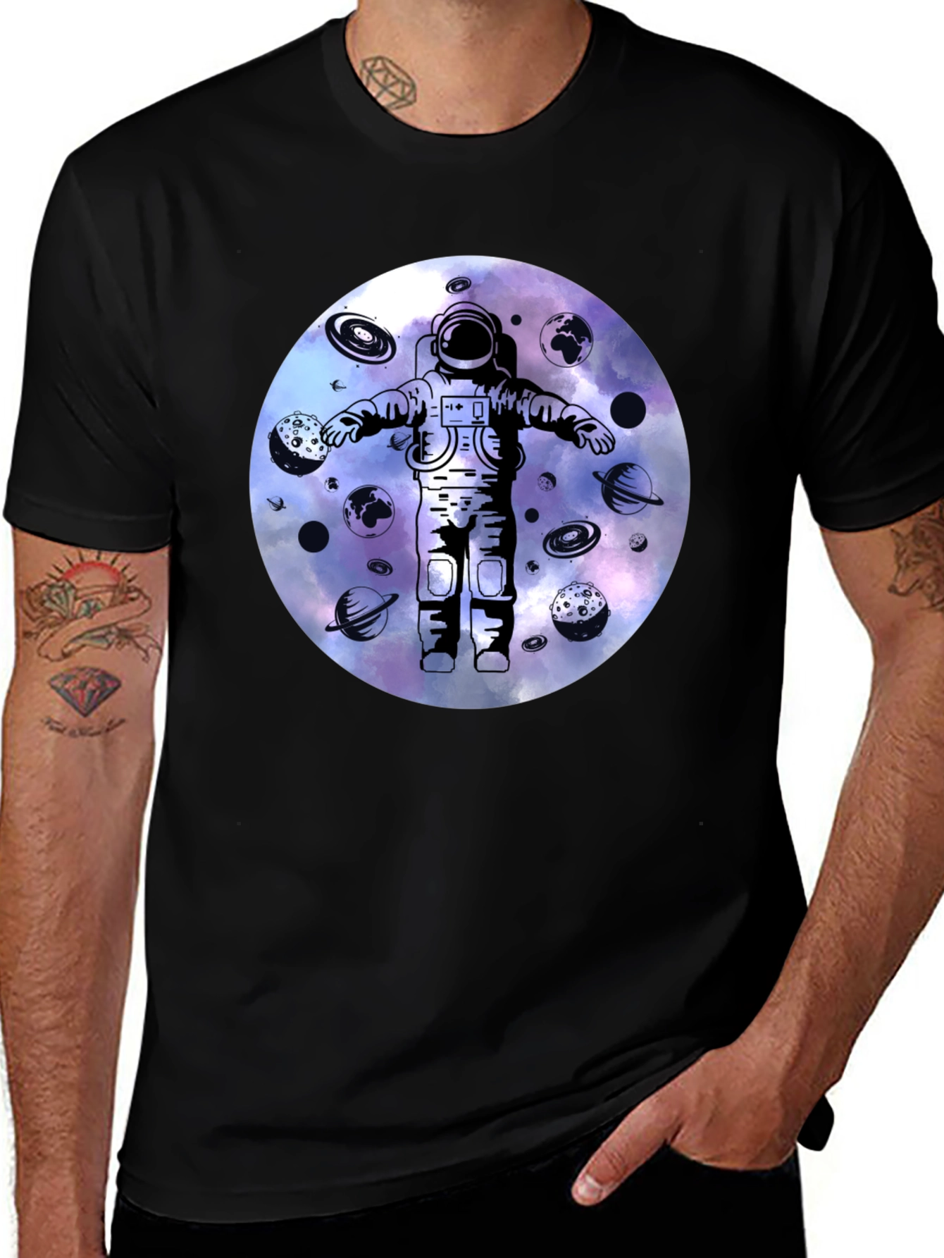 Variant 22 of Astronaut Galaxy Graphic Tee
