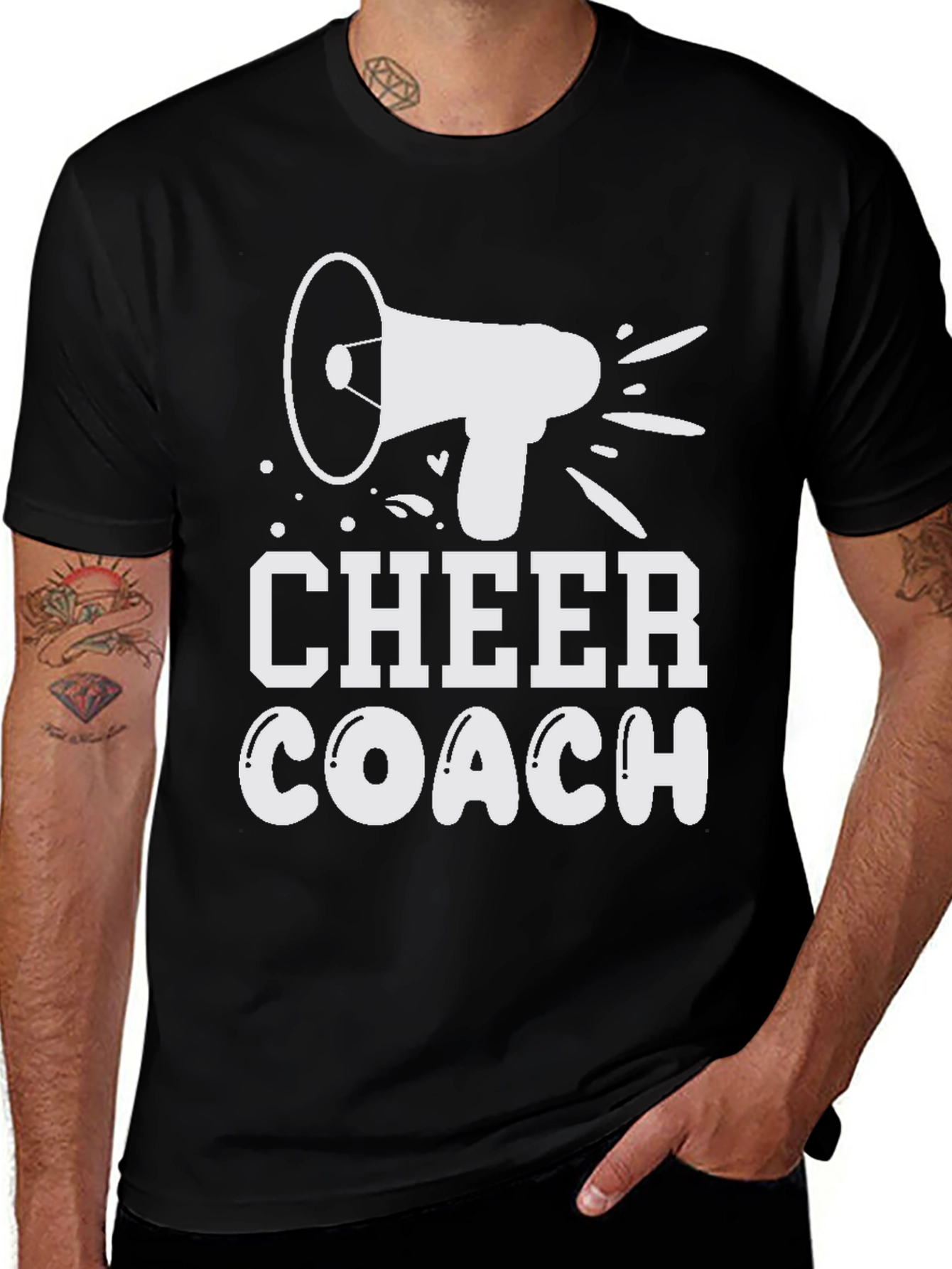 Variant 12 of Cheer Coach T-Shirt - Megaphone Design