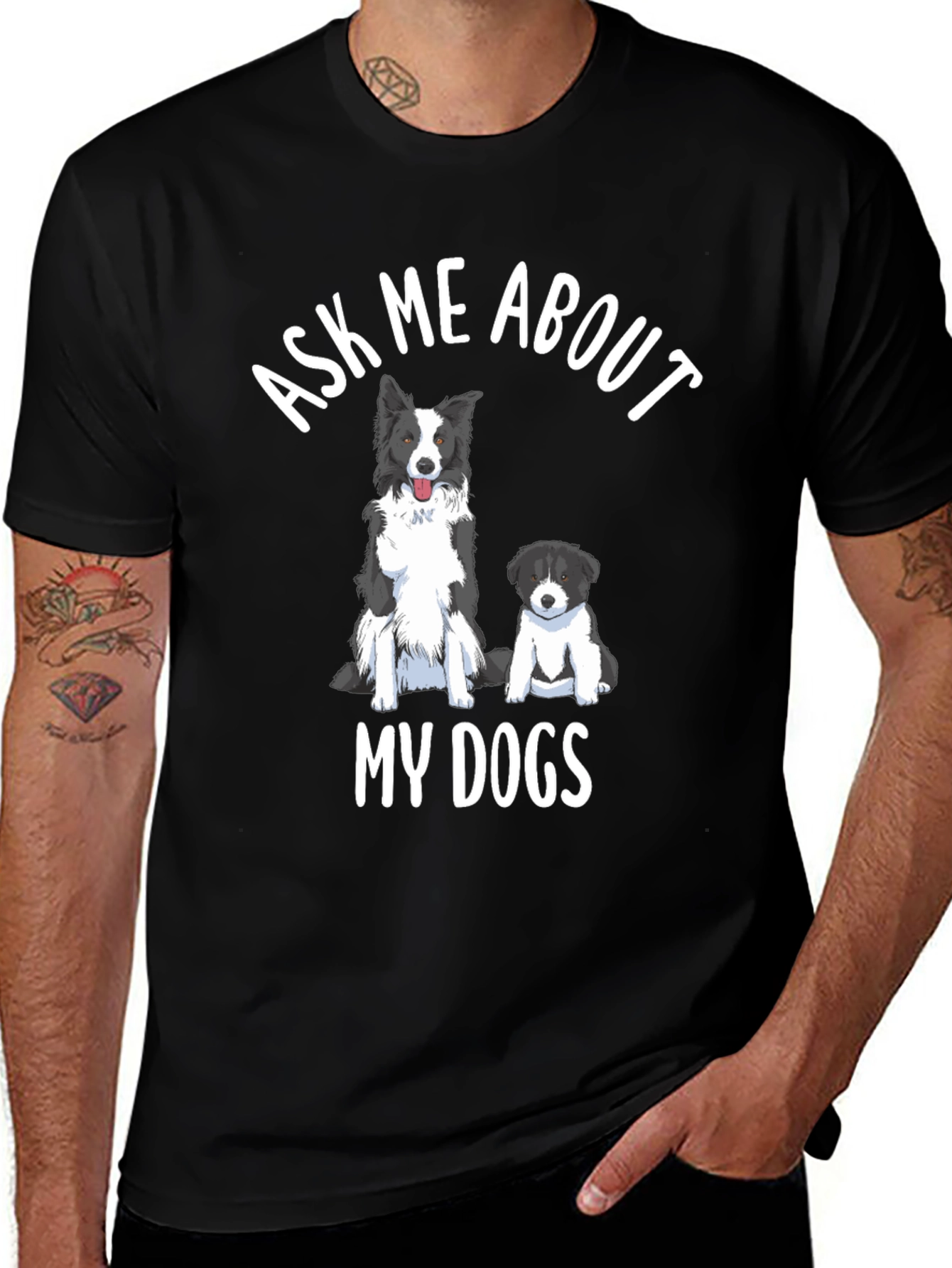 Variant 12 of Dog Lover T-Shirt - Ask Me About My Dogs