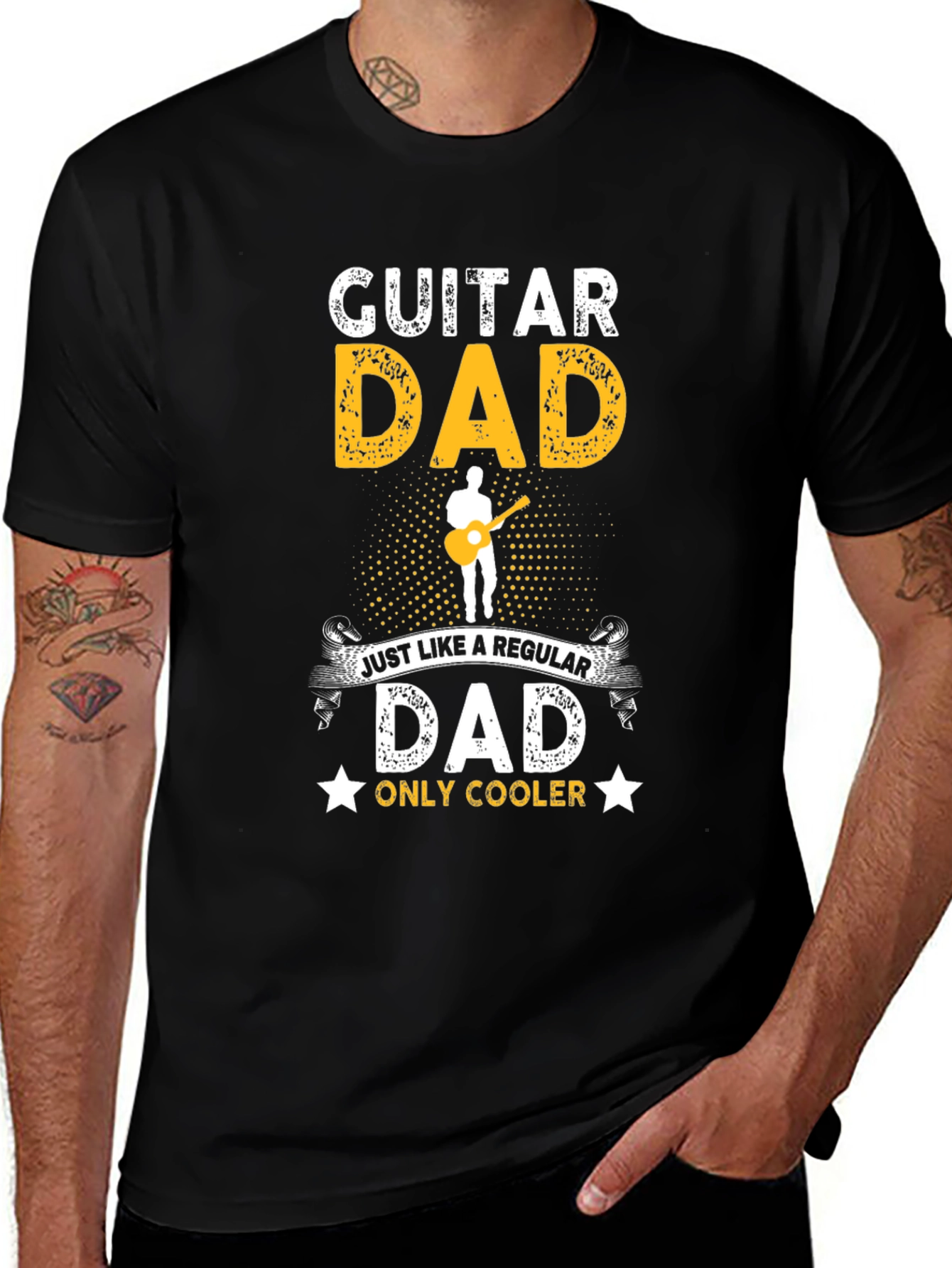 Variant 10 of Guitar Dad T-Shirt - Cool Father's Day Gift