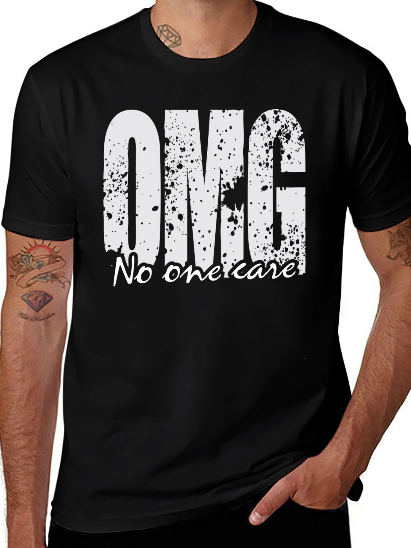Variant 27 of OMG No One Cares T-Shirt - Funny Slogan Tee