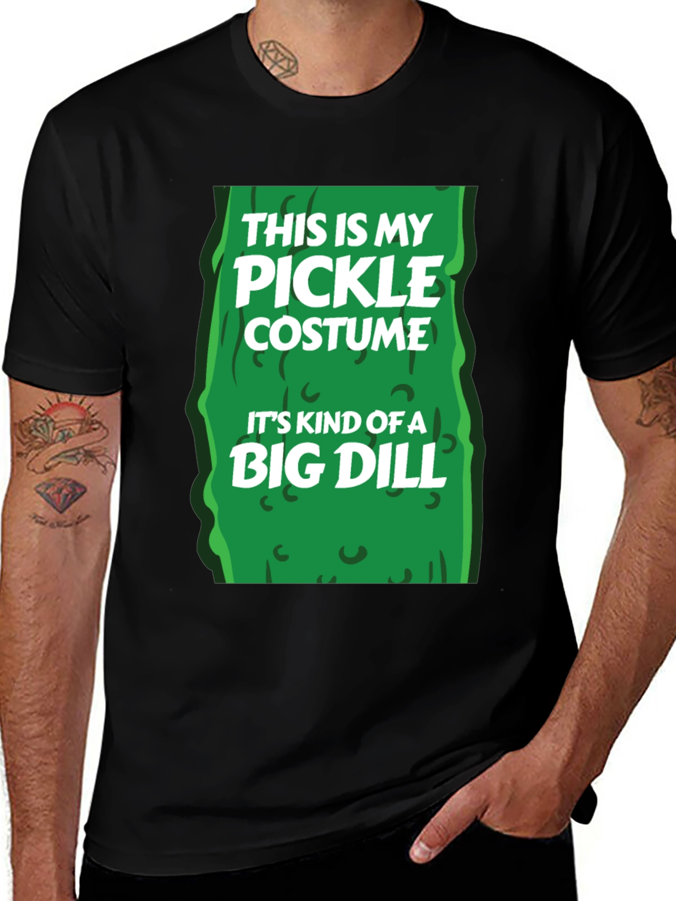 Variant 23 of Pickle Costume Big Dill Humor Graphic T-Shirt