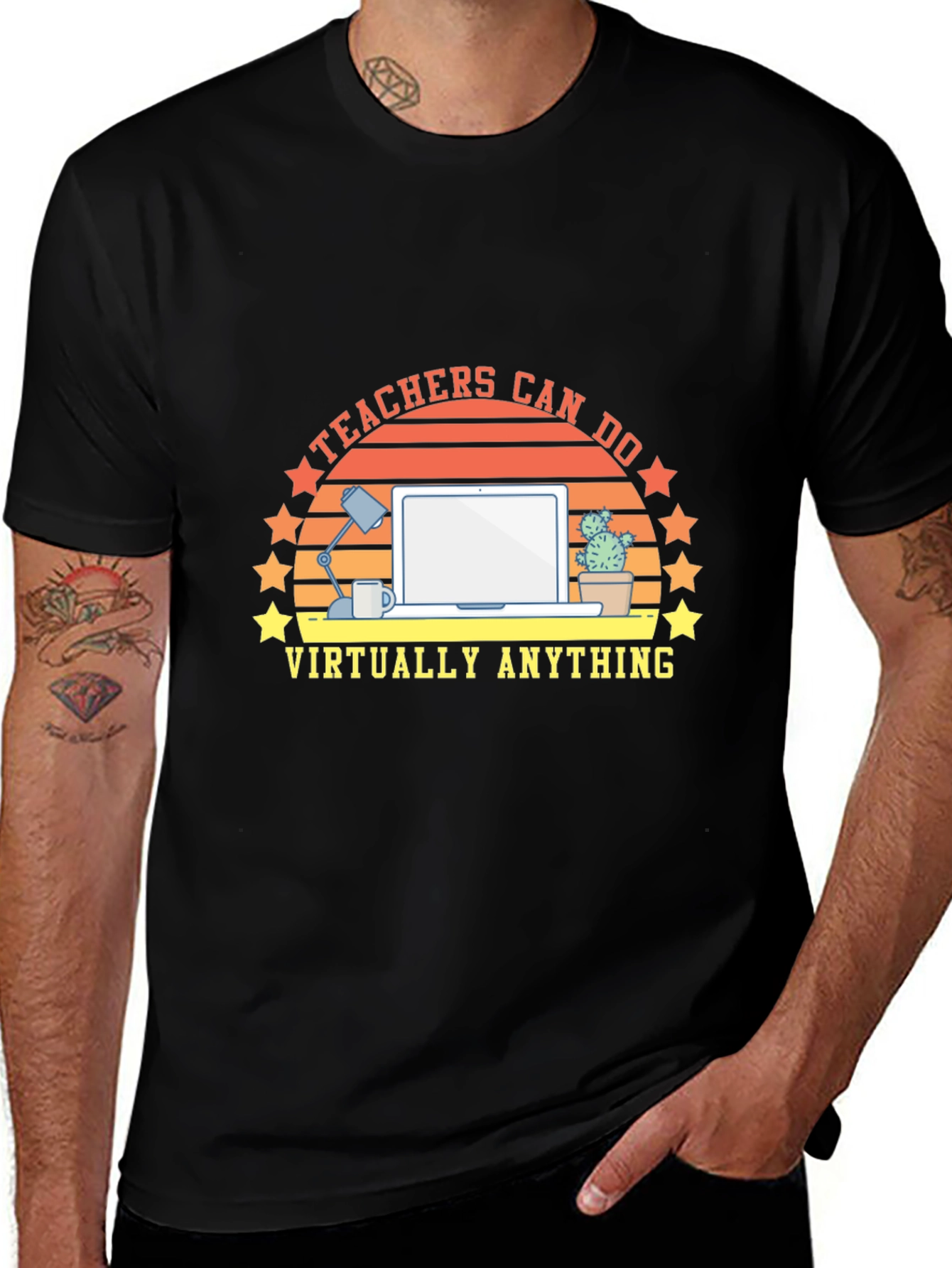 Variant 3 of Teachers Can Do Virtually Anything T-Shirt