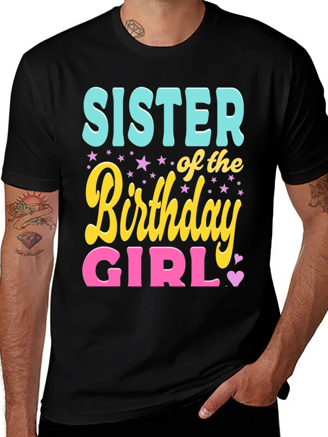 Variant 6 of Sister of the Birthday Girl T-Shirt