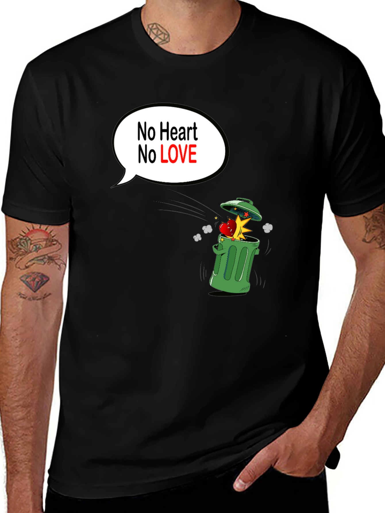 Variant 18 of No Love Black T-Shirt