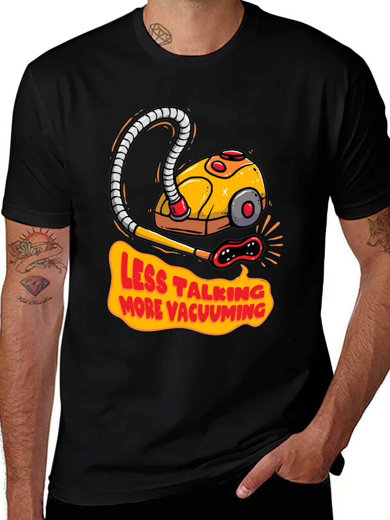 Variant 8 of Less Talking More Vacuuming Graphic T-Shirt